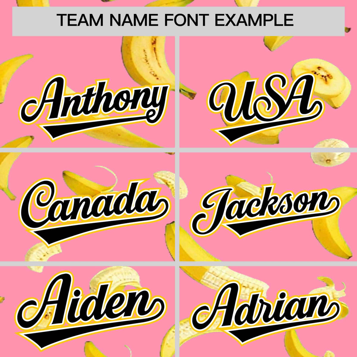 Custom Light Pink Varsity Full-Zip Banana Pattern Letterman Bomber Jacket | Graffiti Pattern | Embroidery&amp;Dye-sublimation printing | KXKSHOP