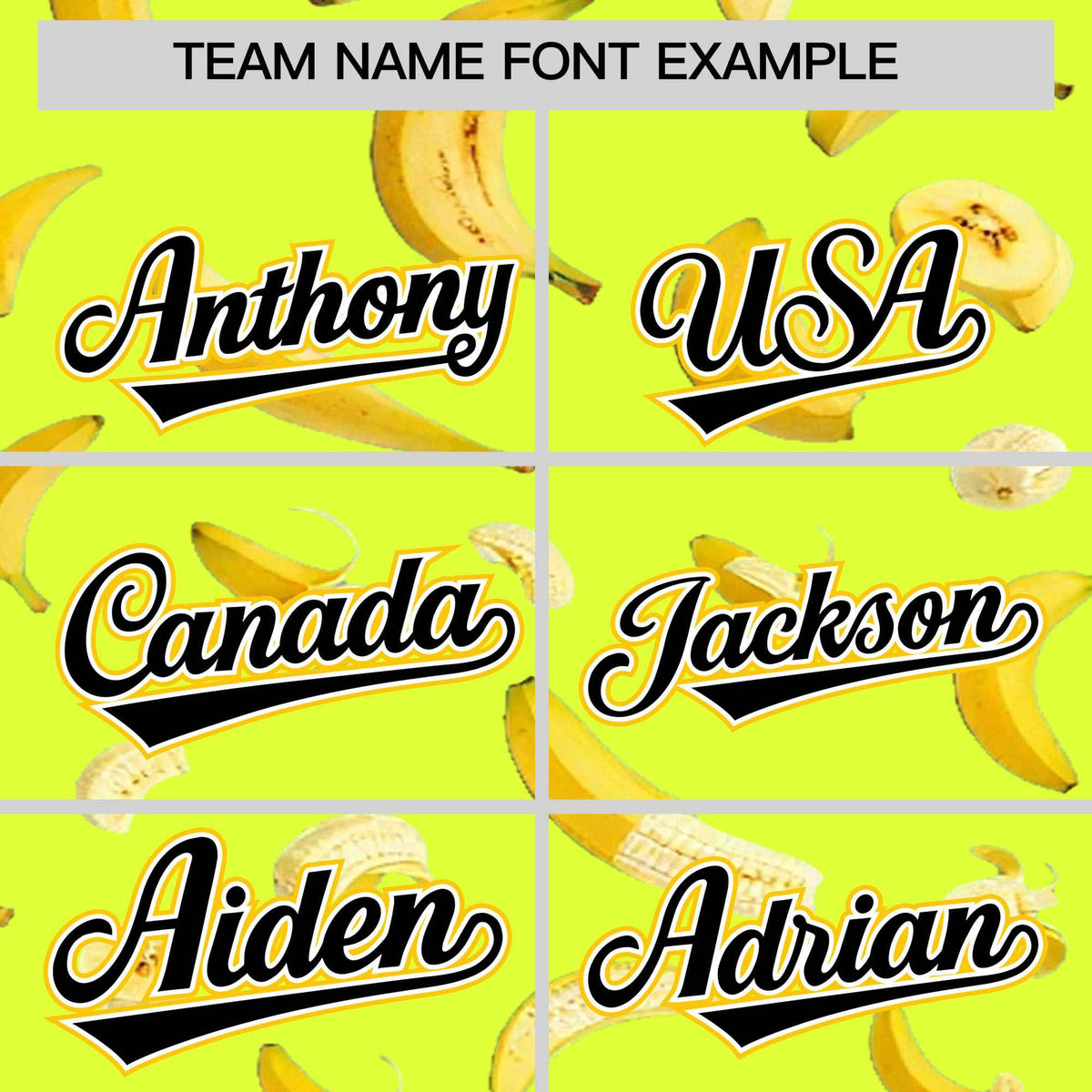 Custom Fluorescent Green Varsity Full-Zip Banana Pattern Letterman Bomber Jacket | Graffiti Pattern | Embroidery&amp;Dye-sublimation printing | KXKSHOP