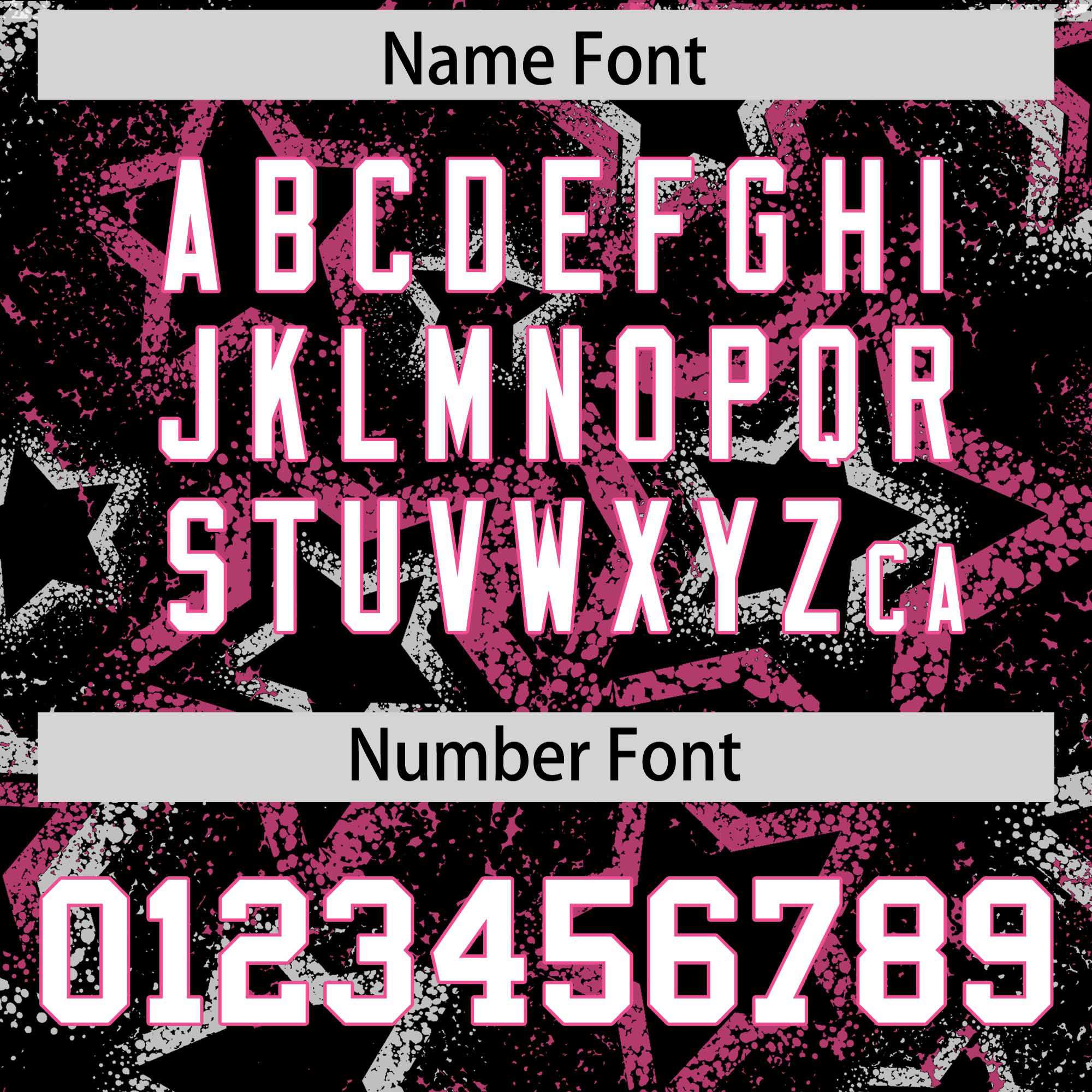 Custom Black Varsity Full-Zip Star Pattern Letterman Bomber Jacket