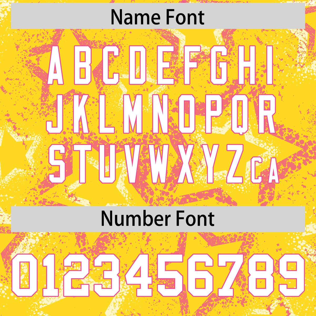 Custom Gold Varsity Full-Zip Star Pattern Letterman Bomber Jacket