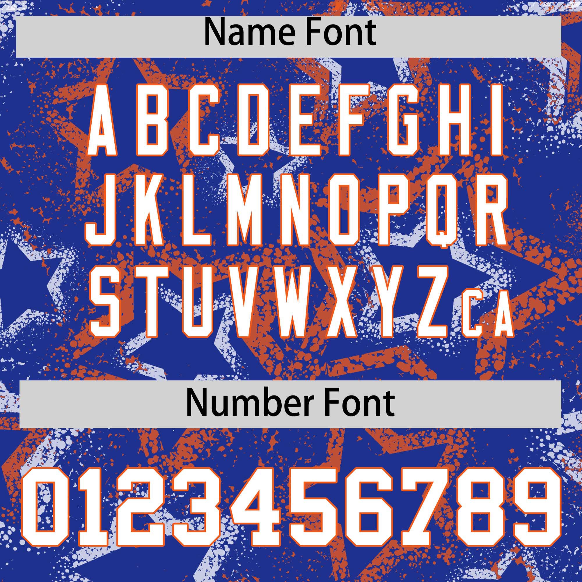 Custom Royal Varsity Full-Zip Star Pattern Letterman Bomber Jacket