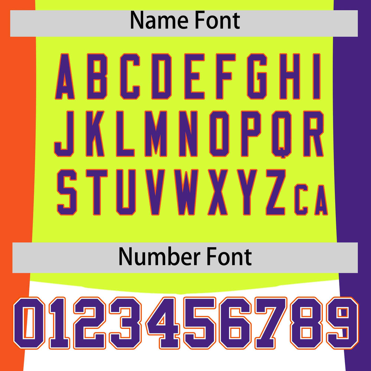 Custom Fluorescent Green Orange Purple Personalization Varsity Full-Snap Three Color Blocks Letterman Jacket