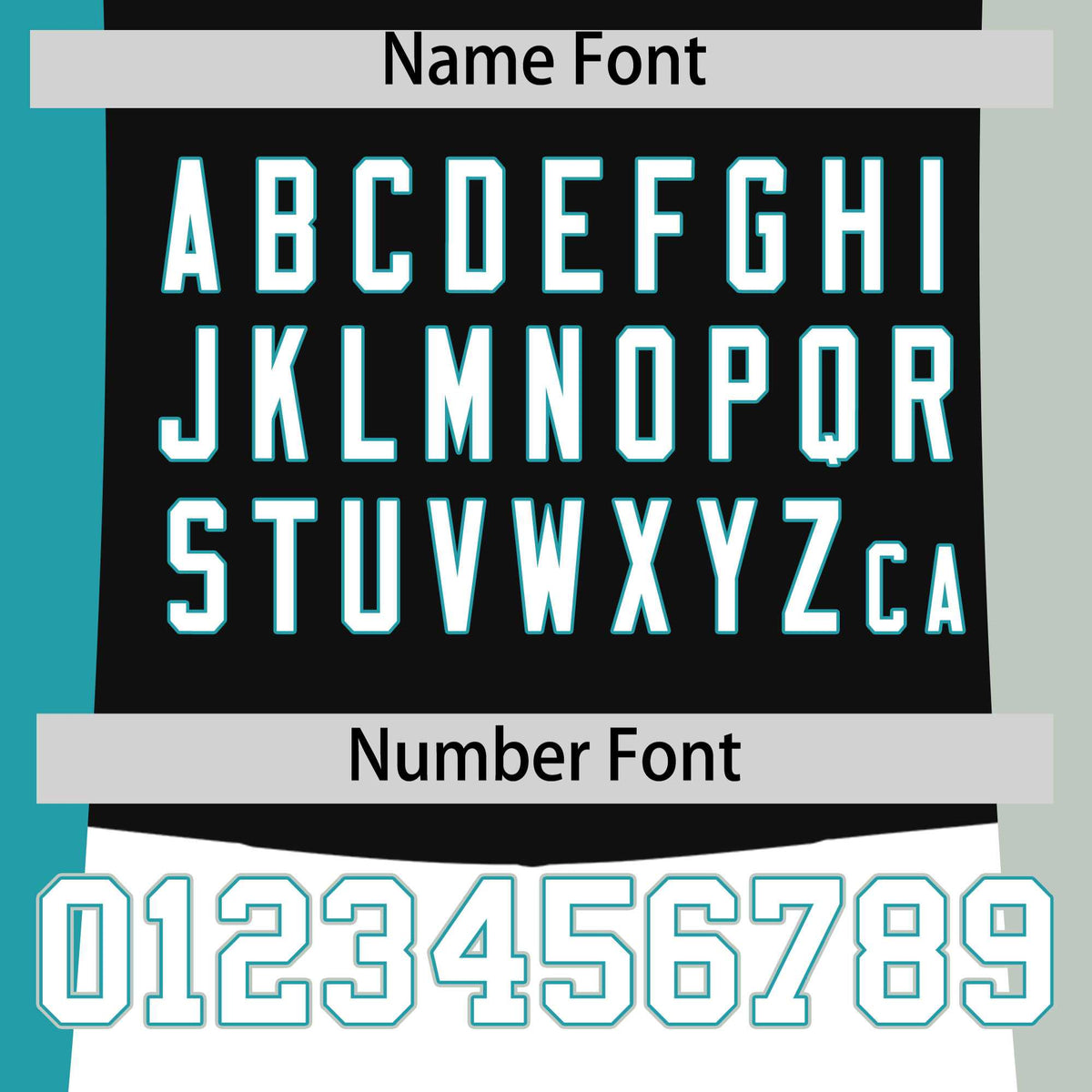 Custom Black Gray Aqua Personalization Varsity Full-Snap Three Color Blocks Letterman Jacket