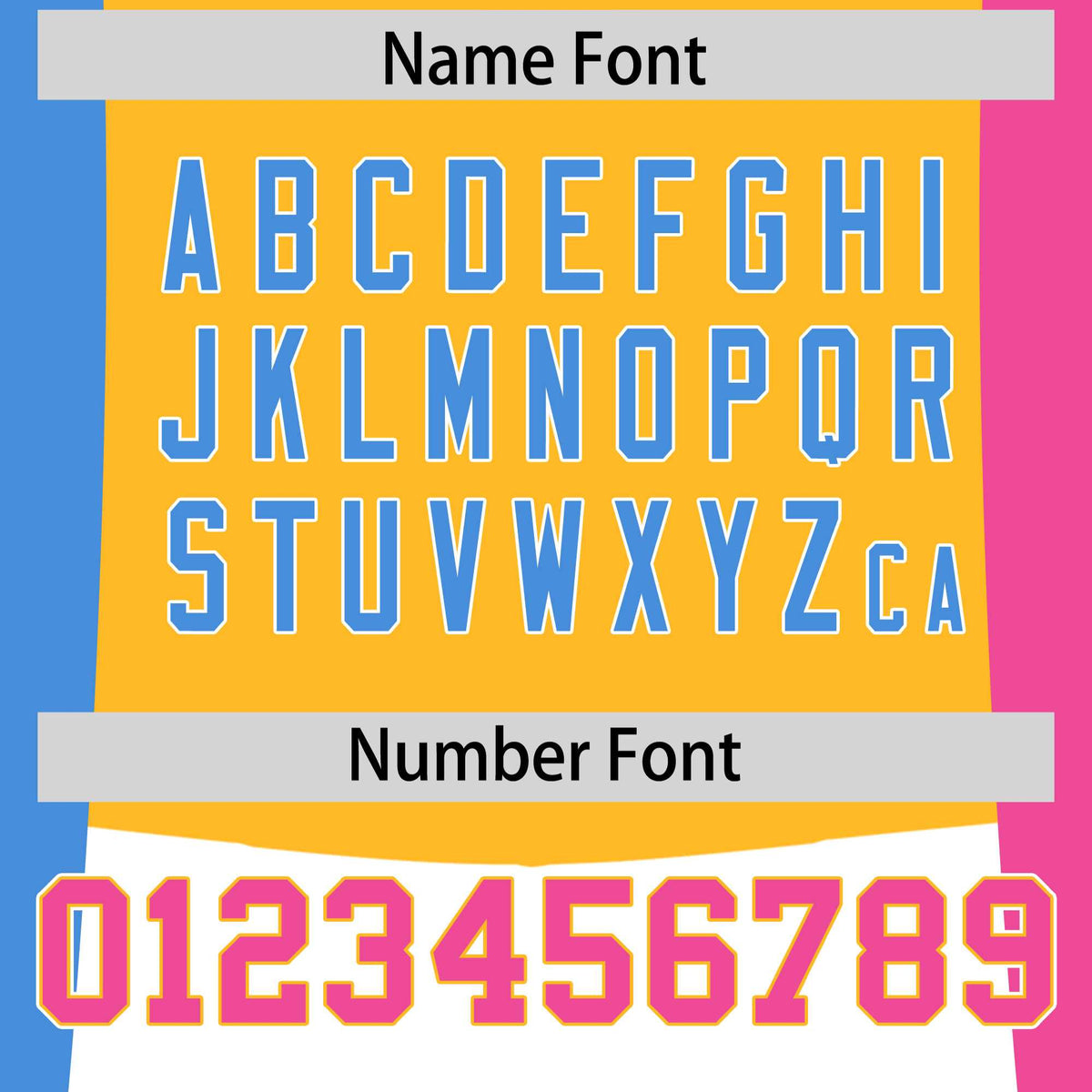 Custom Yellow Powder Blue Pink Personalization Varsity Full-Snap Three Color Blocks Letterman Jacket