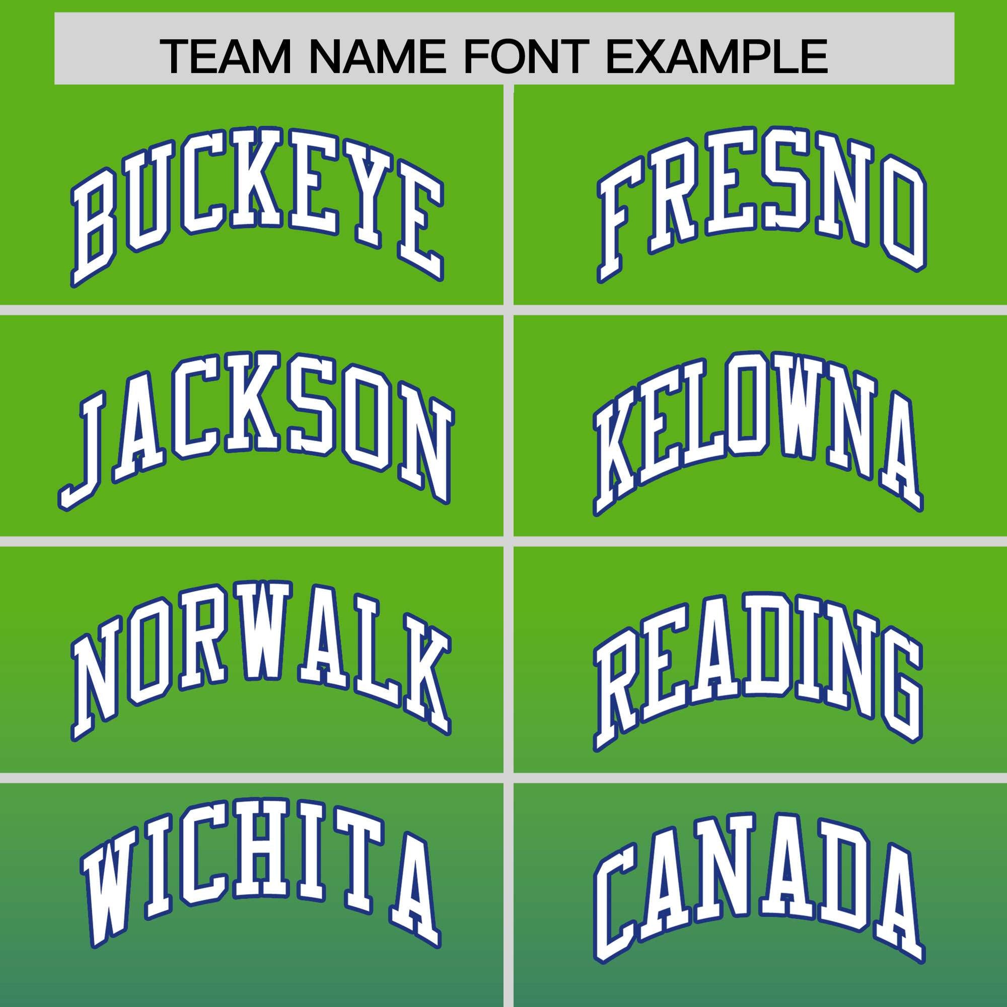 Custom Royal Green Full-Snap Varsity Personalization Gradient Fashion Letterman Jacket