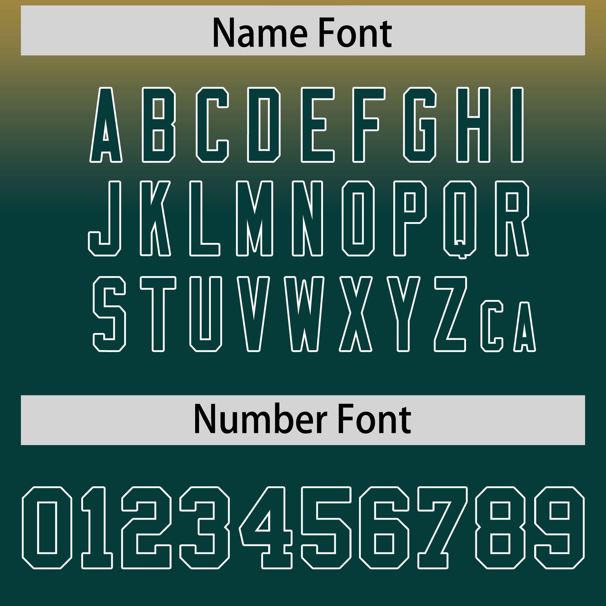 Custom Gold Midnight Green Full-Snap Varsity Personalization Gradient Fashion Letterman Jacket