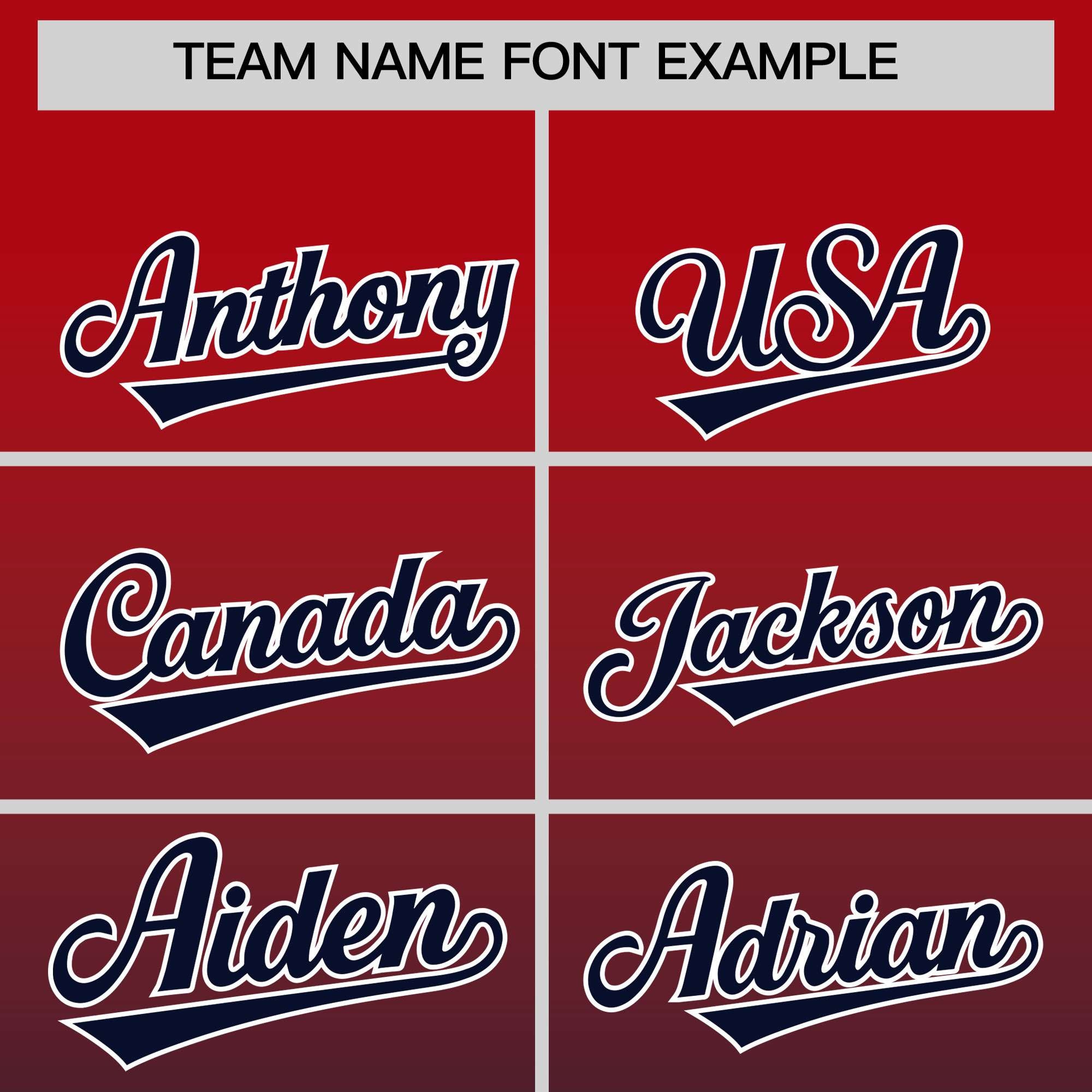 Custom Navy Red Full-Snap Varsity Personalization Gradient Fashion Letterman Jacket| KXKSHOP