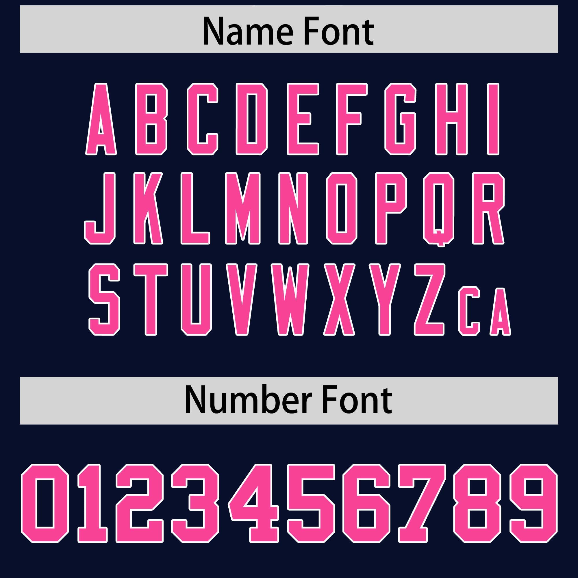 Custom Navy Pink White Full-Snap Varsity Raglan Sleeves Gradient Letterman Jacket