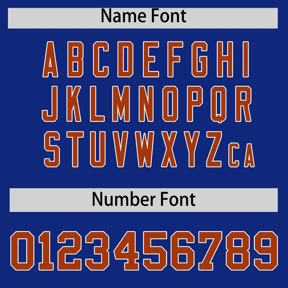 Custom Royal Blue Dark Orange White Full-Snap Varsity Raglan Sleeves Gradient Letterman Jacket