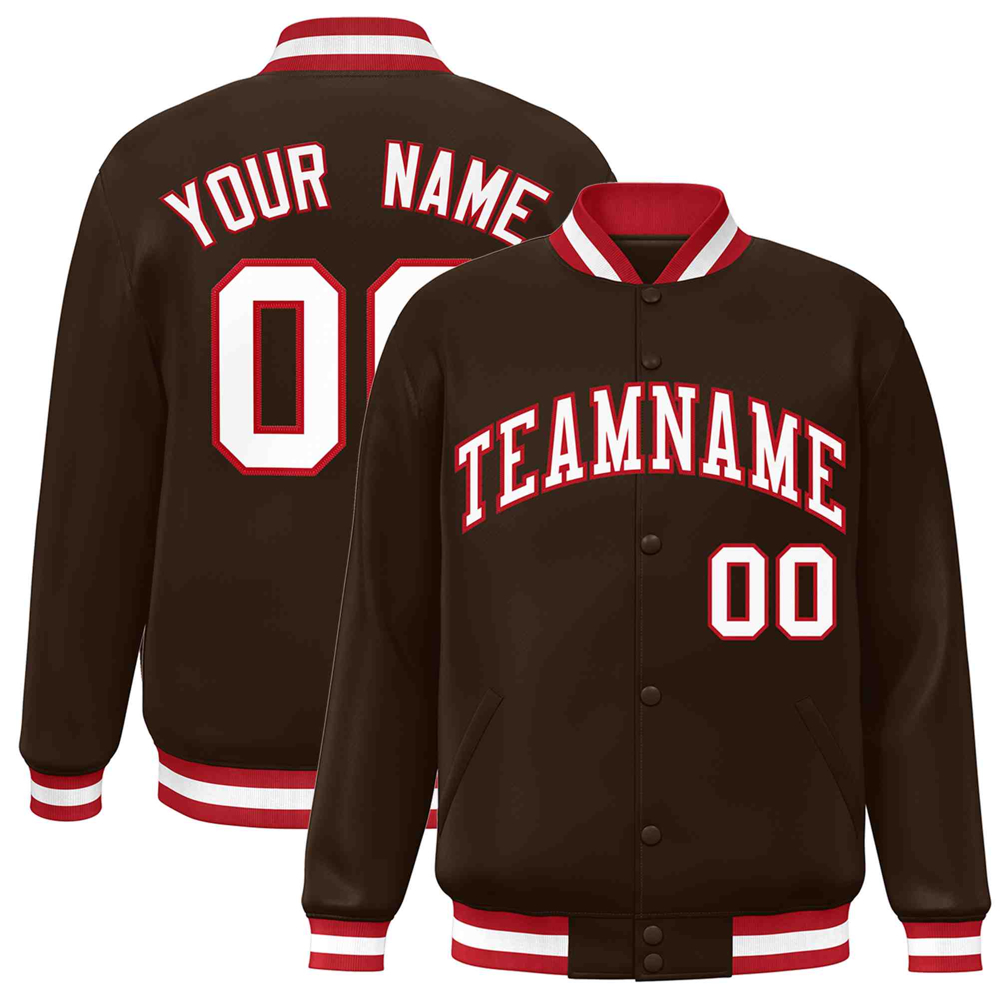 Custom White Black-Gray Classic Style Varsity Full-Snap Letterman Jacket | KXKSHOP