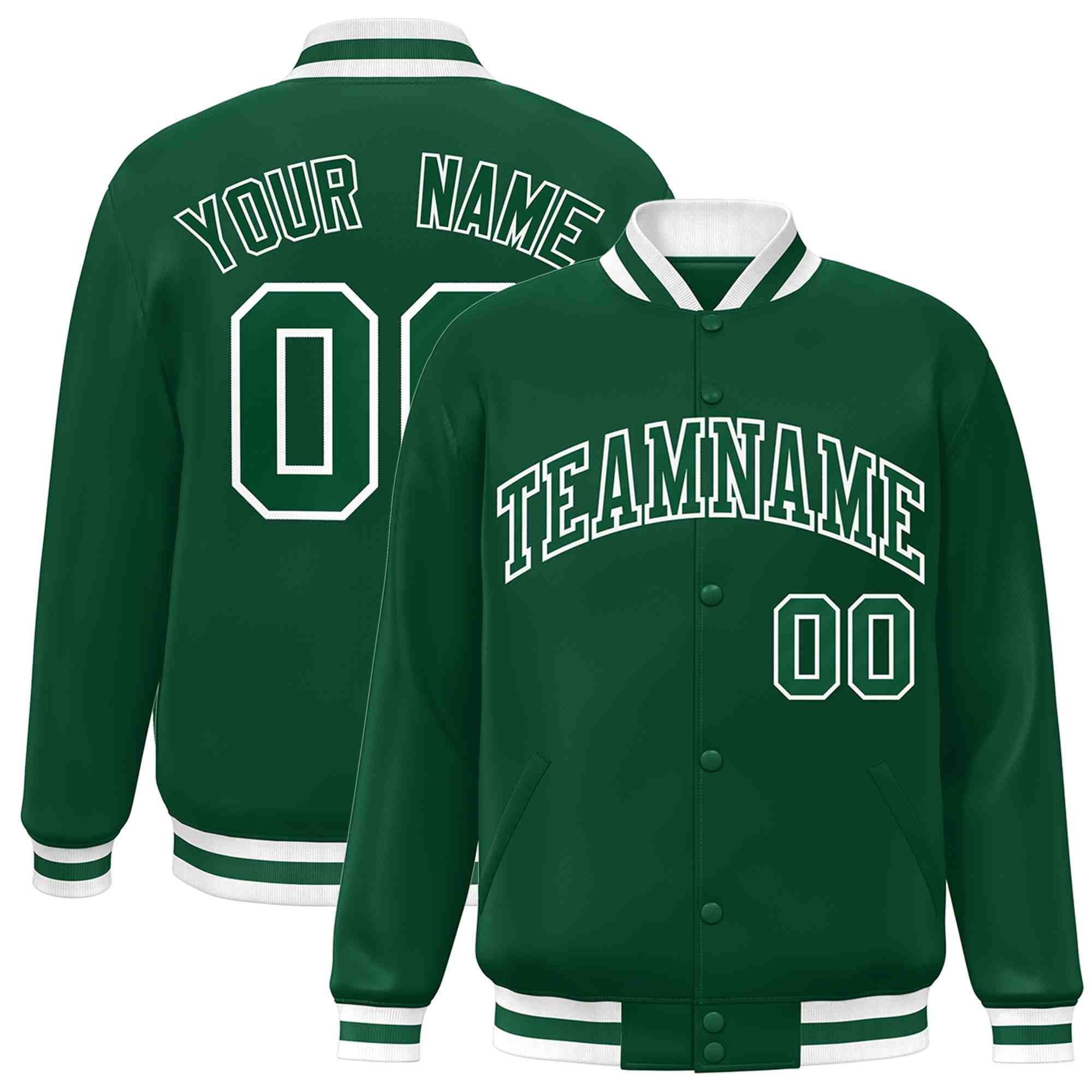 Custom White Black-Gray Classic Style Varsity Full-Snap Letterman Jacket | KXKSHOP