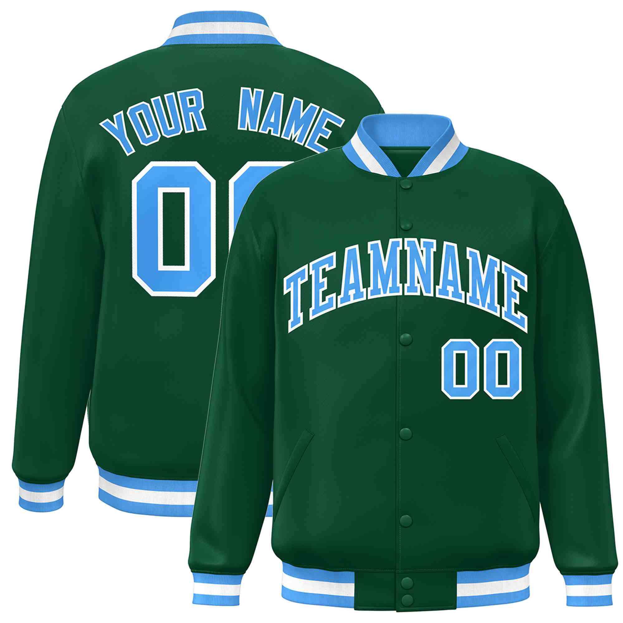 Custom White Black-Gray Classic Style Varsity Full-Snap Letterman Jacket | KXKSHOP