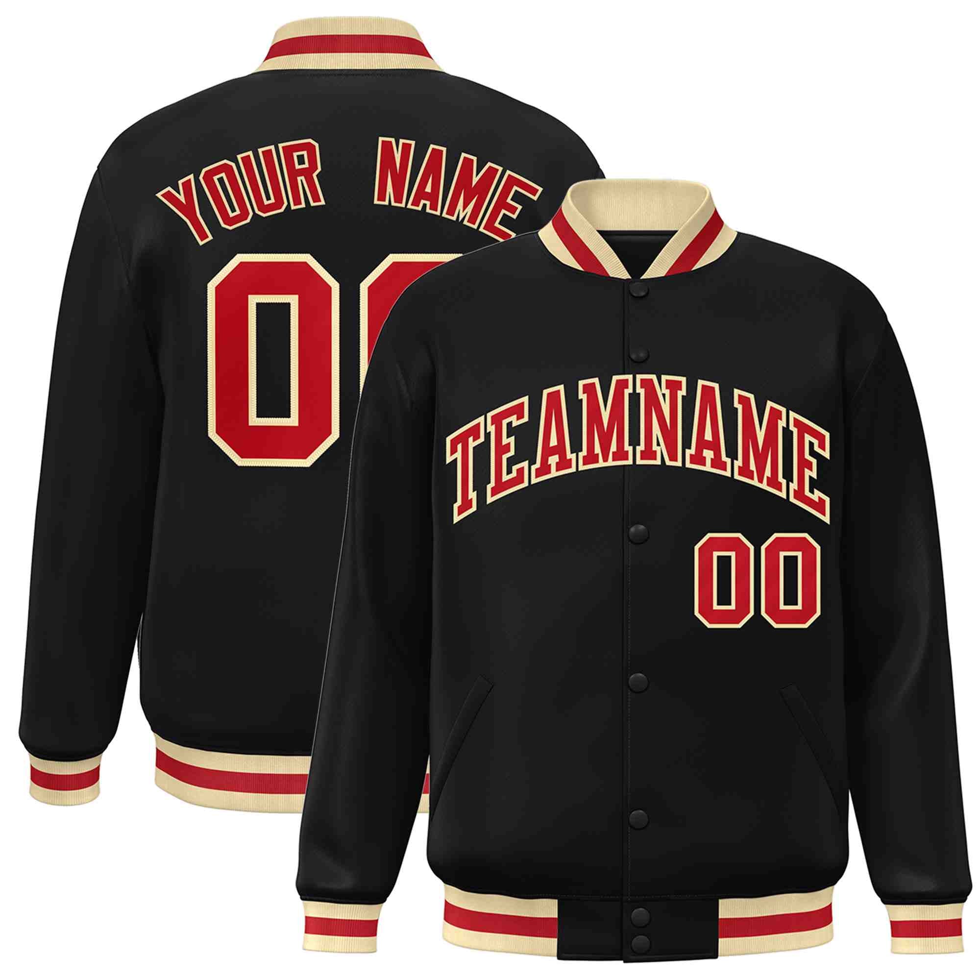 Custom White Black-Gray Classic Style Varsity Full-Snap Letterman Jacket | KXKSHOP