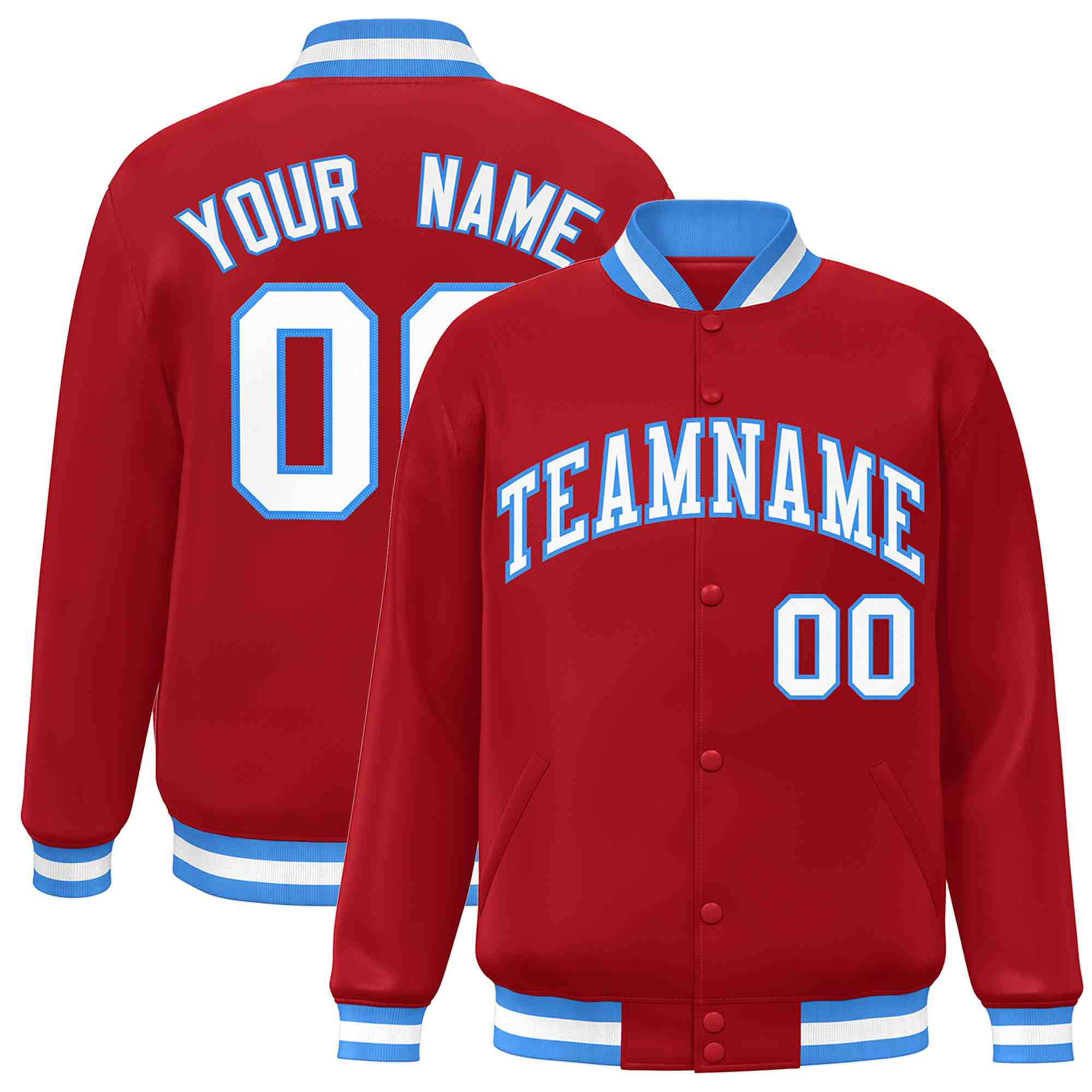 Custom White Black-Gray Classic Style Varsity Full-Snap Letterman Jacket | KXKSHOP