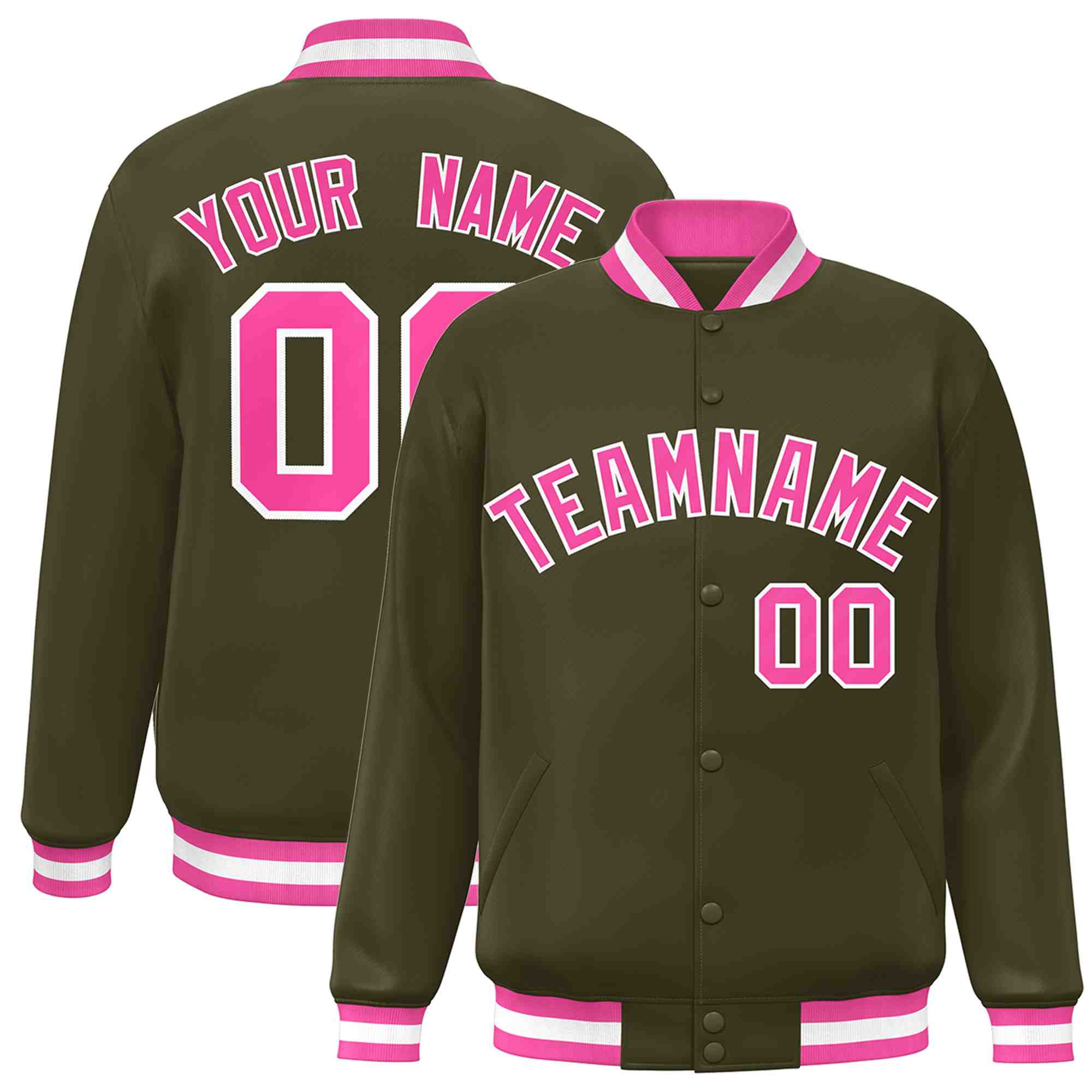 Custom White Black-Gray Classic Style Varsity Full-Snap Letterman Jacket | KXKSHOP