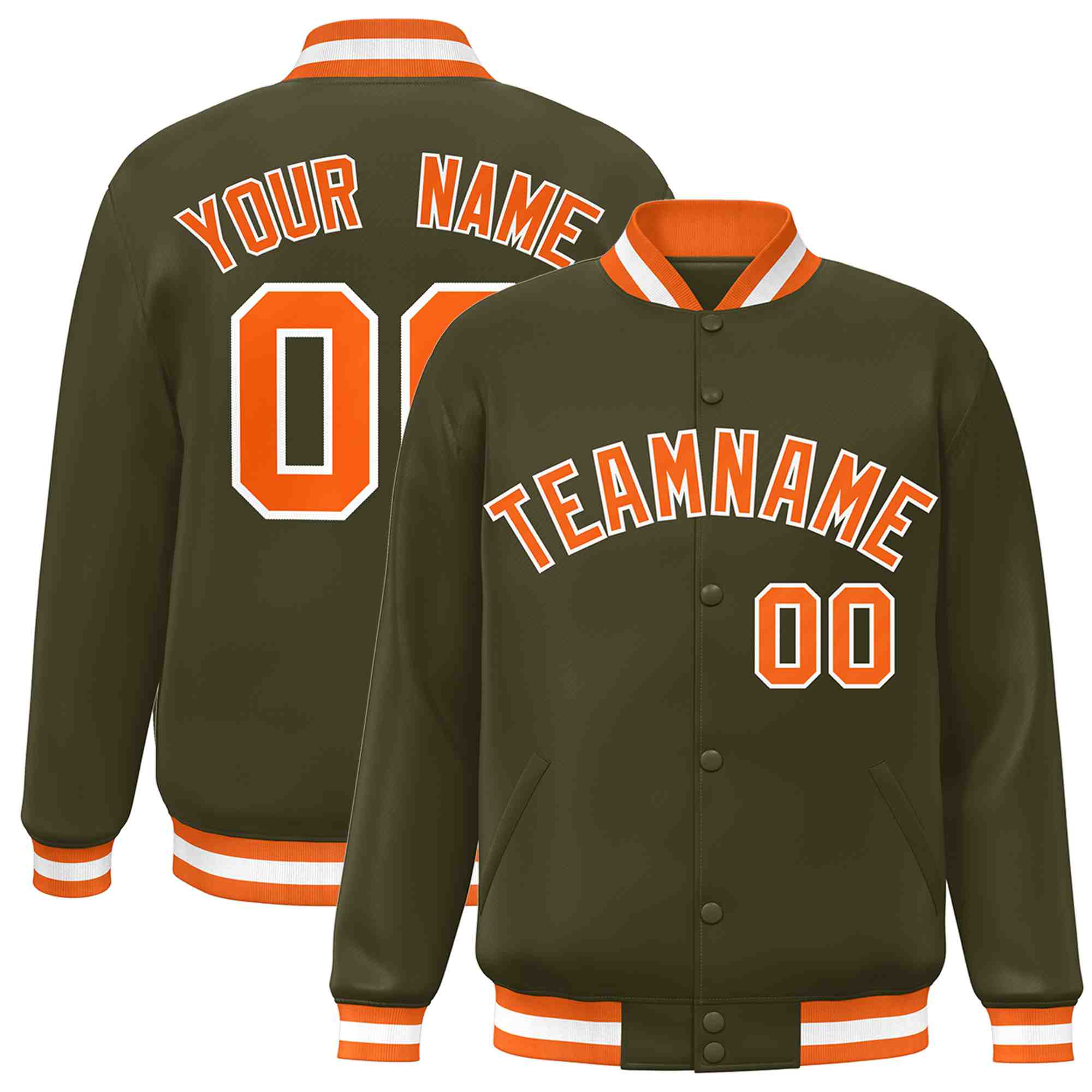Custom White Black-Gray Classic Style Varsity Full-Snap Letterman Jacket | KXKSHOP