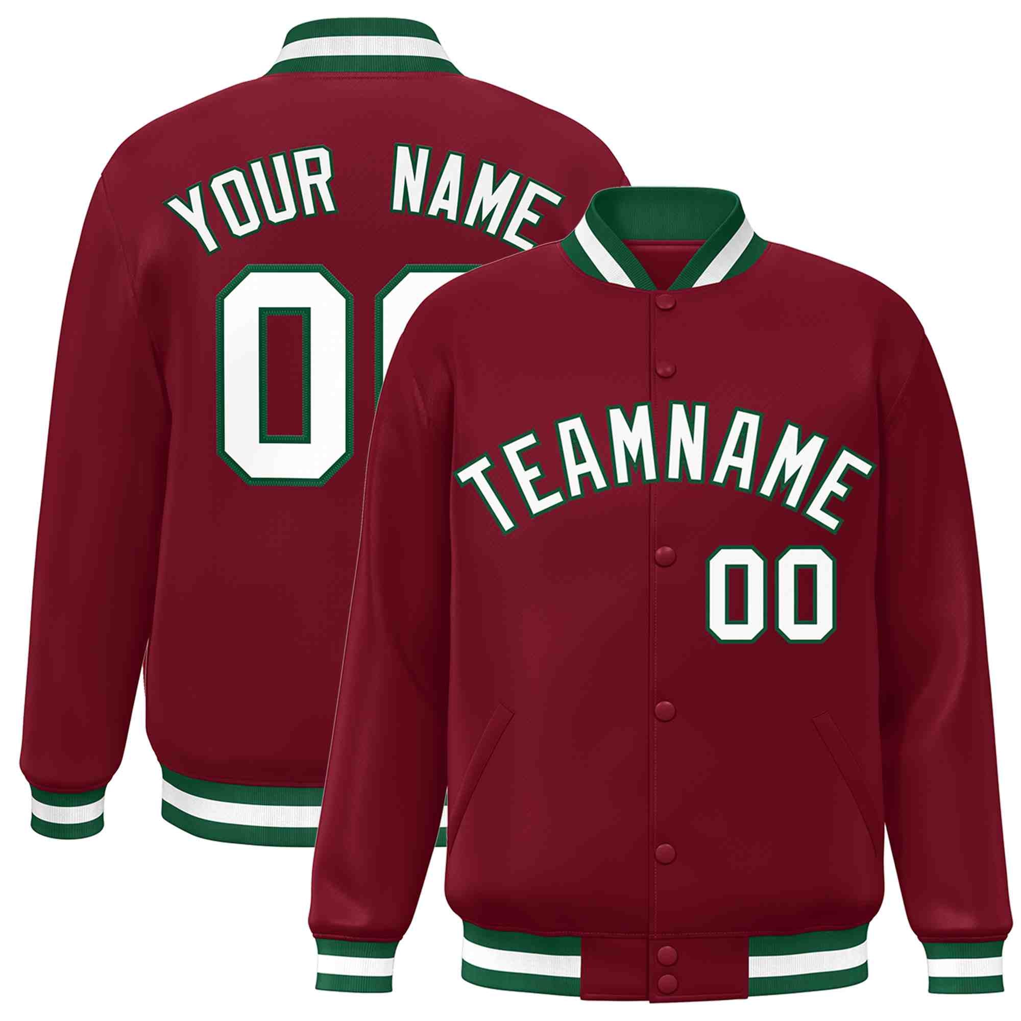 Custom White Black-Gray Classic Style Varsity Full-Snap Letterman Jacket | KXKSHOP