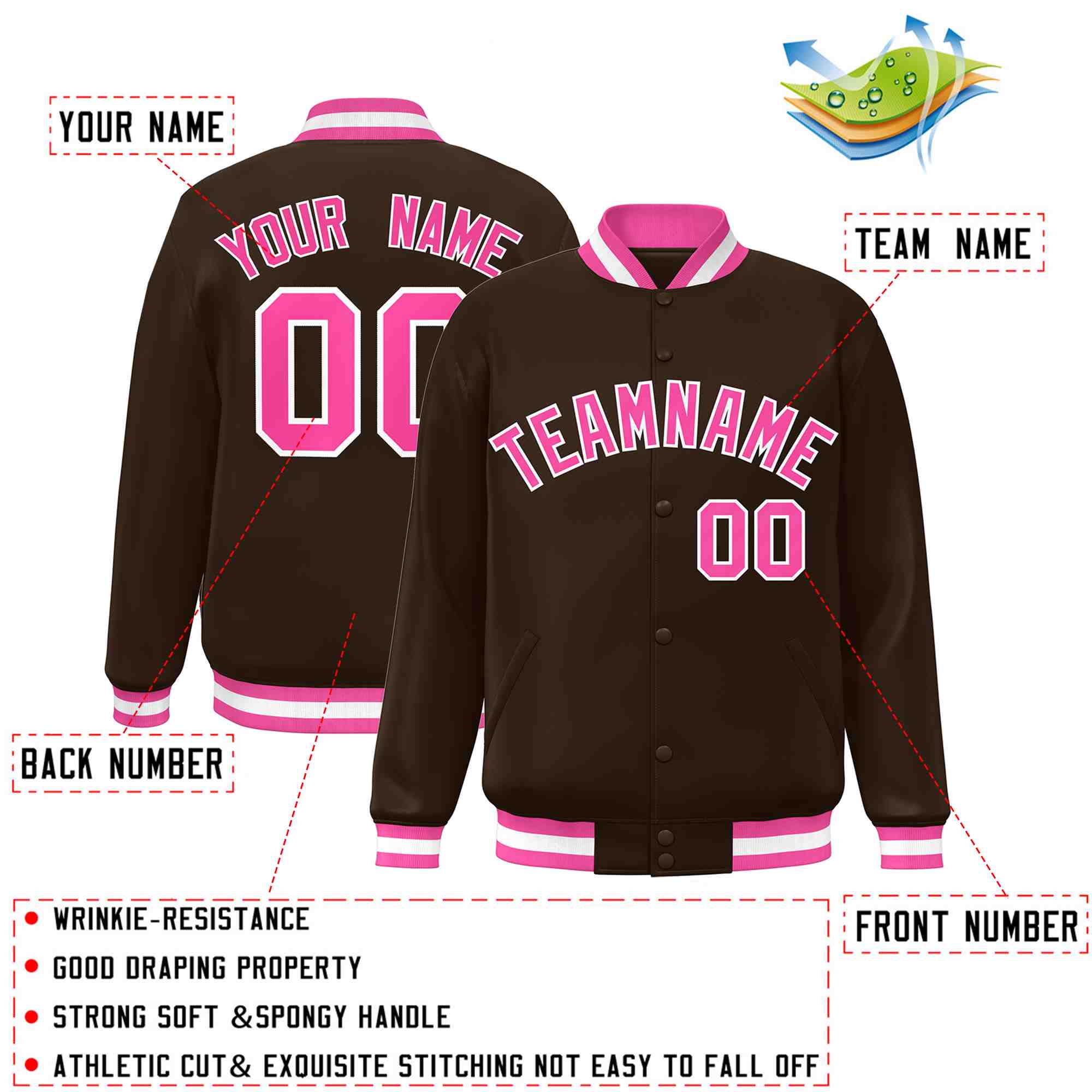 Custom White Black-Gray Classic Style Varsity Full-Snap Letterman Jacket | KXKSHOP