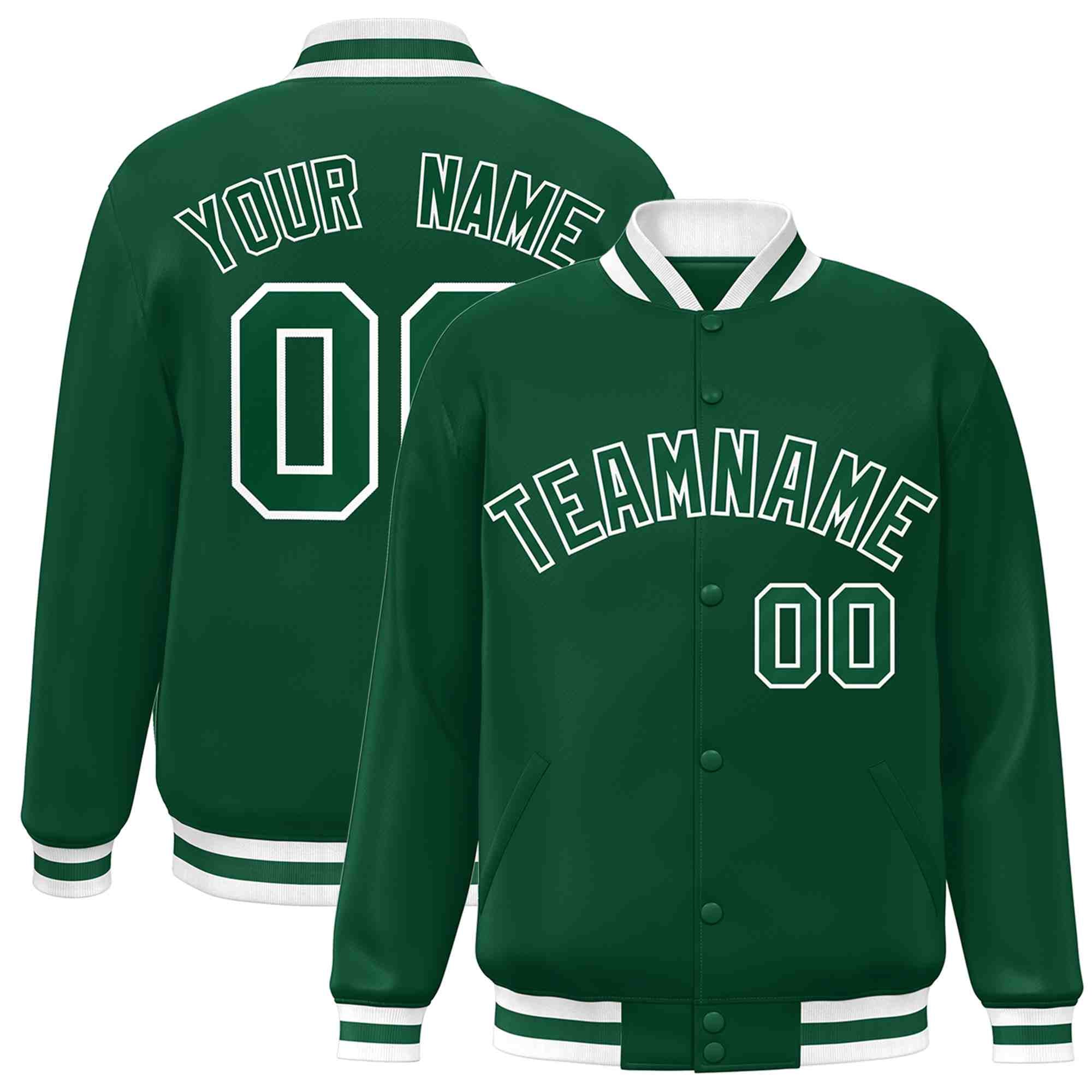 Custom White Black-Gray Classic Style Varsity Full-Snap Letterman Jacket | KXKSHOP