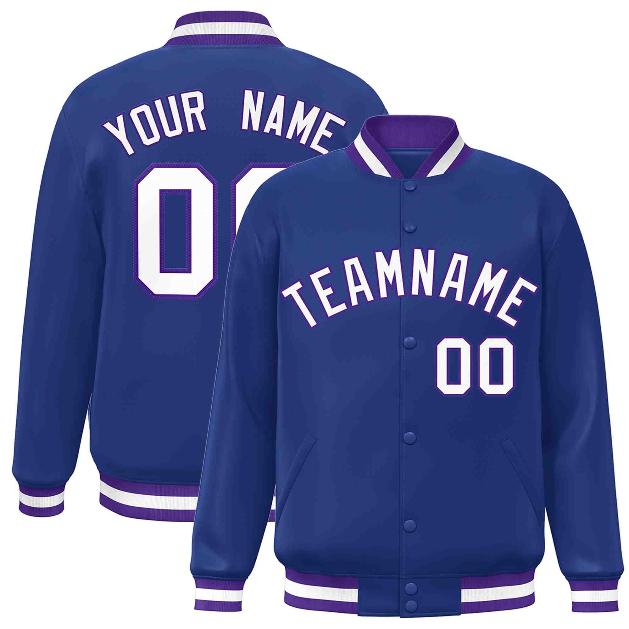 Custom White Black-Gray Classic Style Varsity Full-Snap Letterman Jacket | KXKSHOP