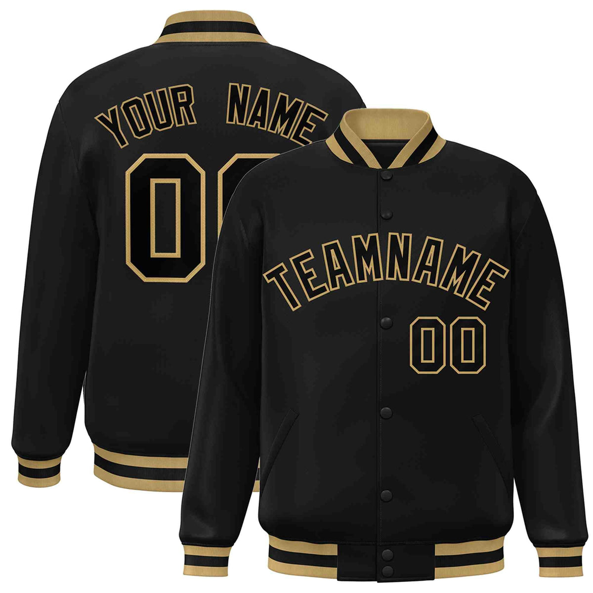 Custom White Black-Gray Classic Style Varsity Full-Snap Letterman Jacket | KXKSHOP