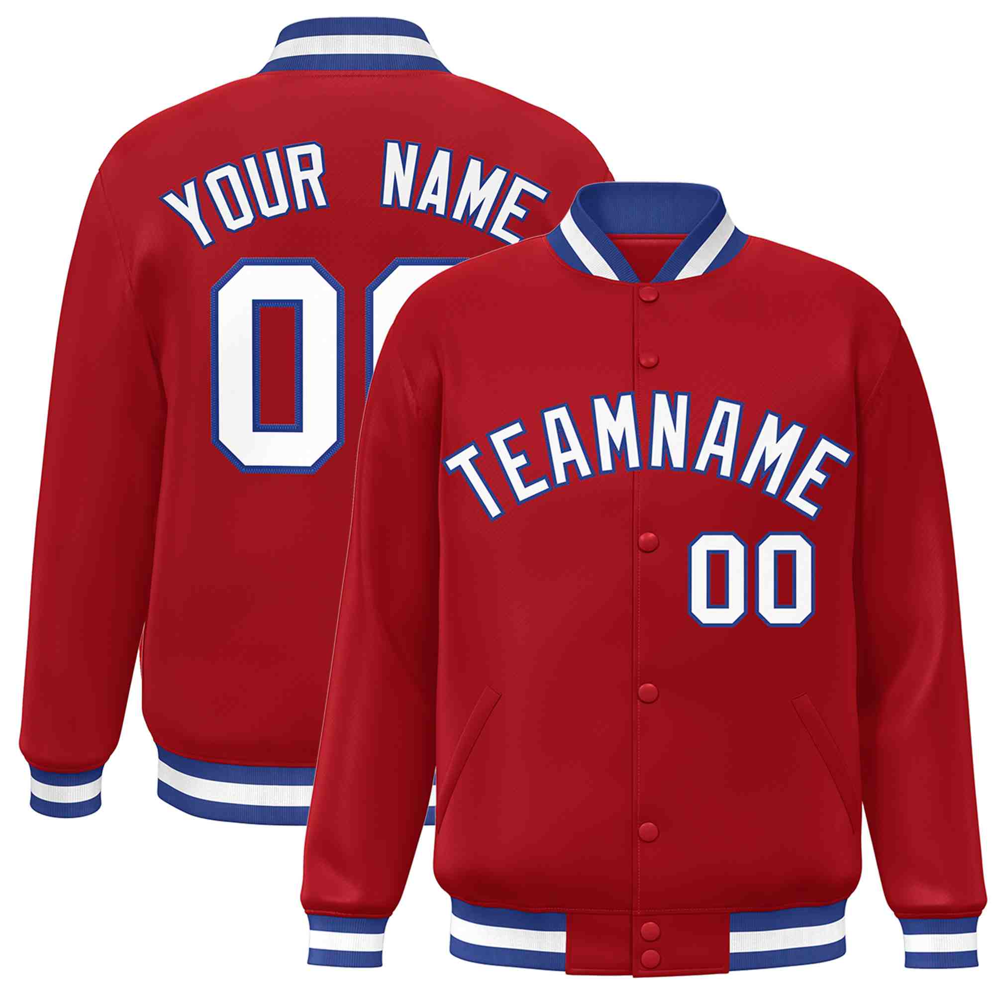 Custom White Black-Gray Classic Style Varsity Full-Snap Letterman Jacket | KXKSHOP
