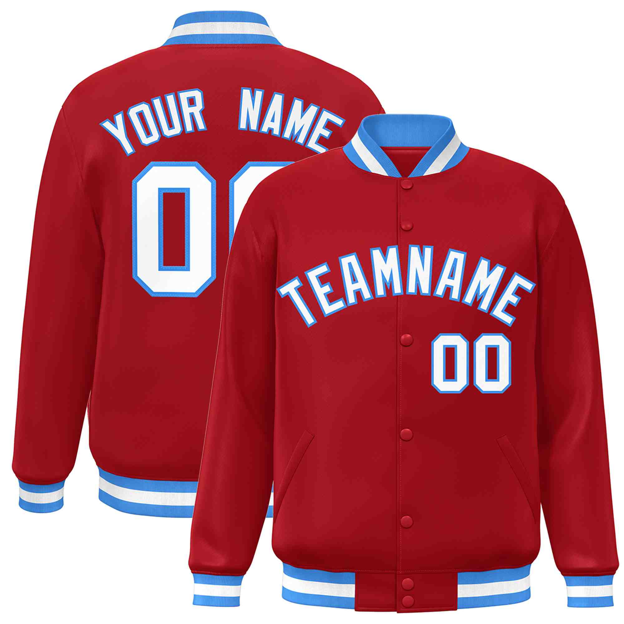 Custom White Black-Gray Classic Style Varsity Full-Snap Letterman Jacket | KXKSHOP