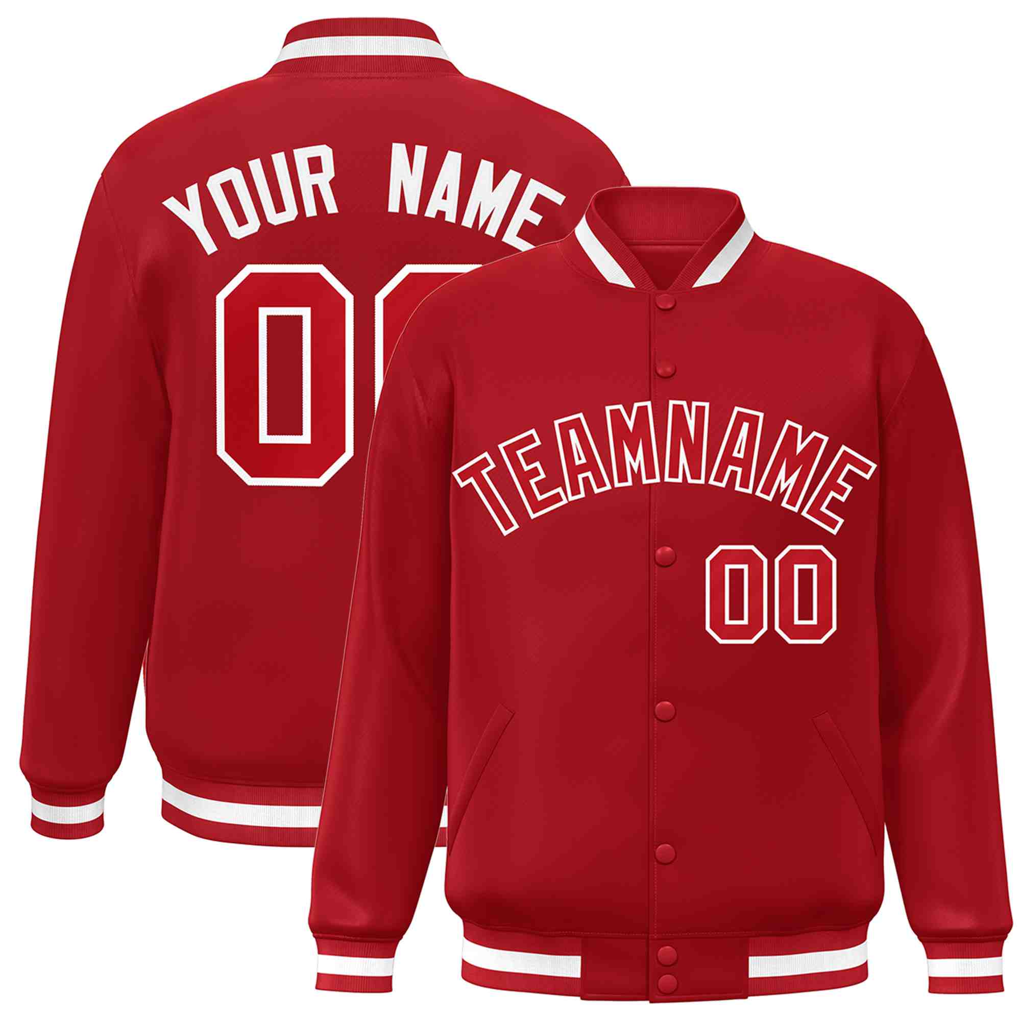 Custom White Black-Gray Classic Style Varsity Full-Snap Letterman Jacket | KXKSHOP