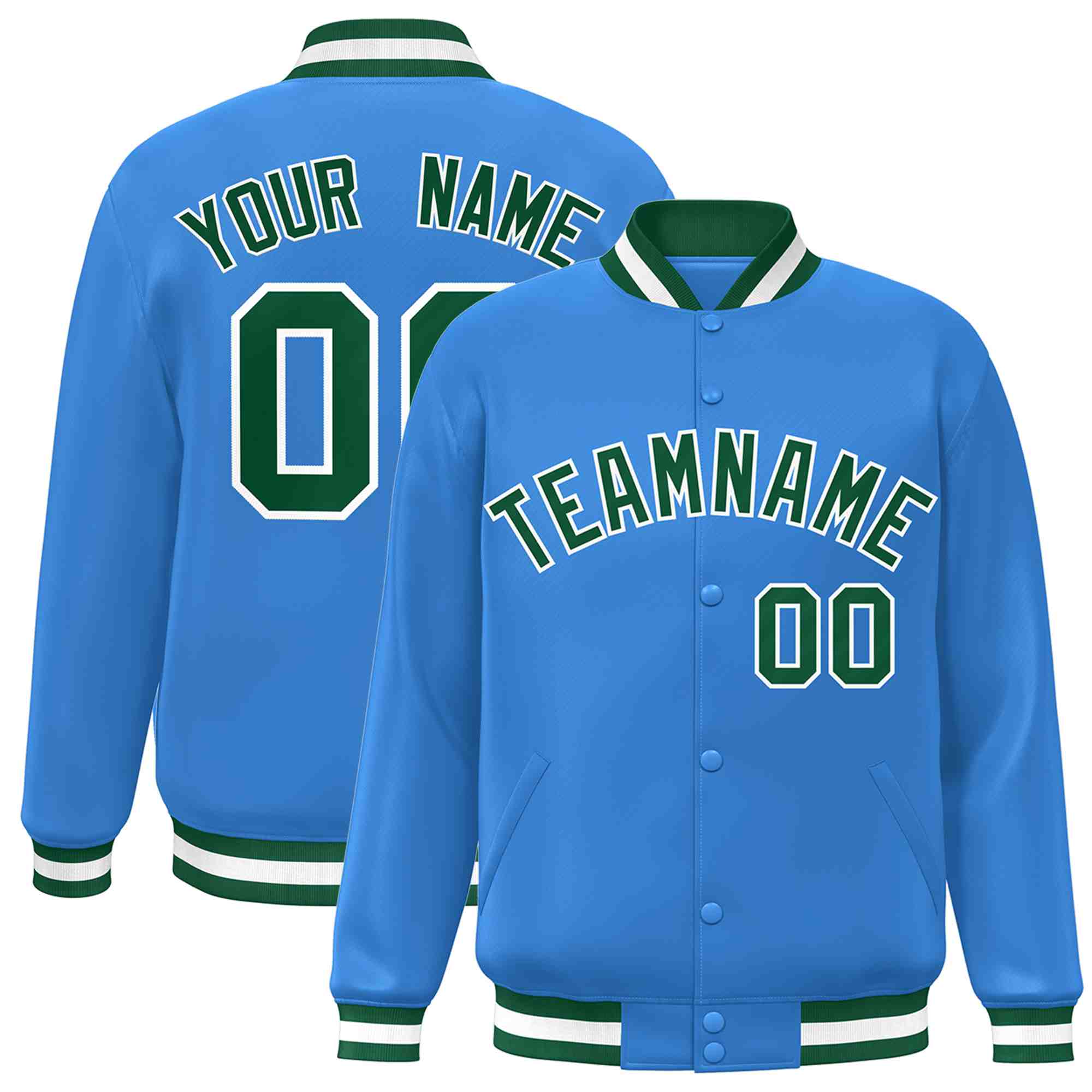 Custom White Black-Gray Classic Style Varsity Full-Snap Letterman Jacket | KXKSHOP