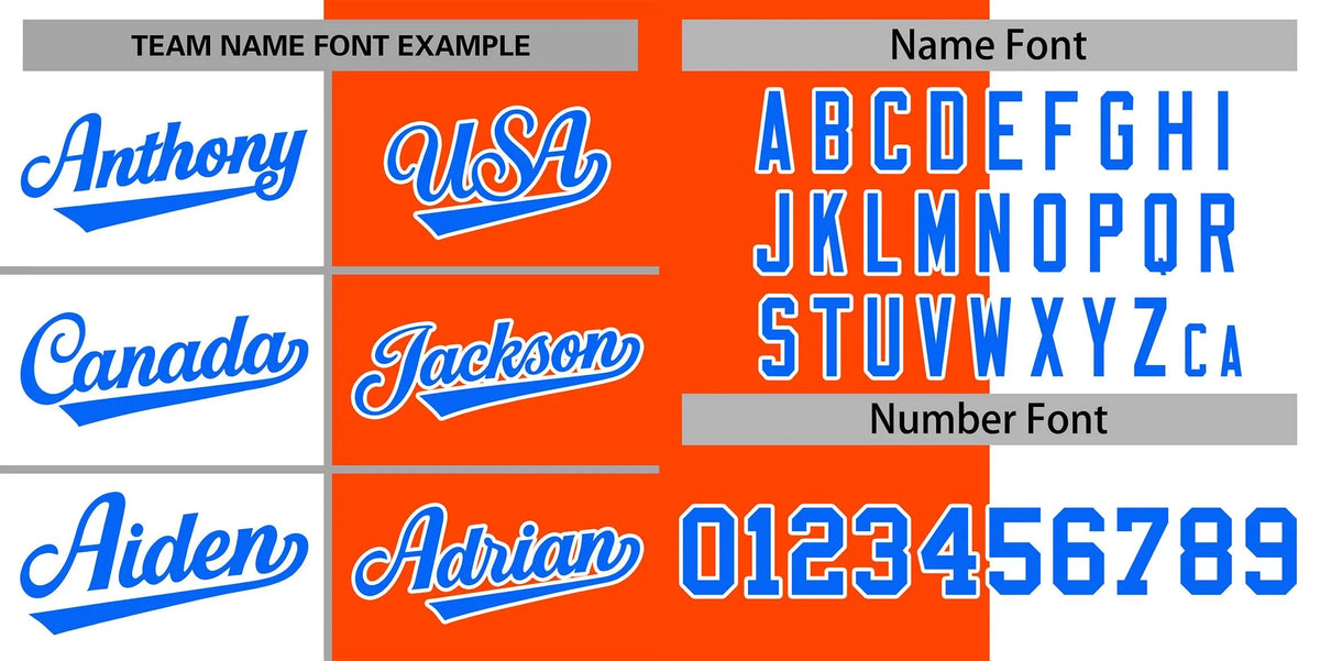 Custom Orange White-Powder Blue Letterman Two Tone Split Fashion Varsity Full-Snap Jacket