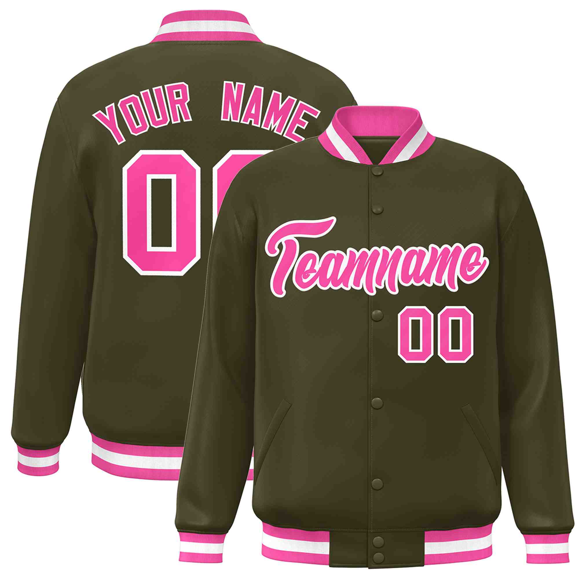 Custom White Black-Gray Classic Style Varsity Full-Snap Letterman Jacket | KXKSHOP