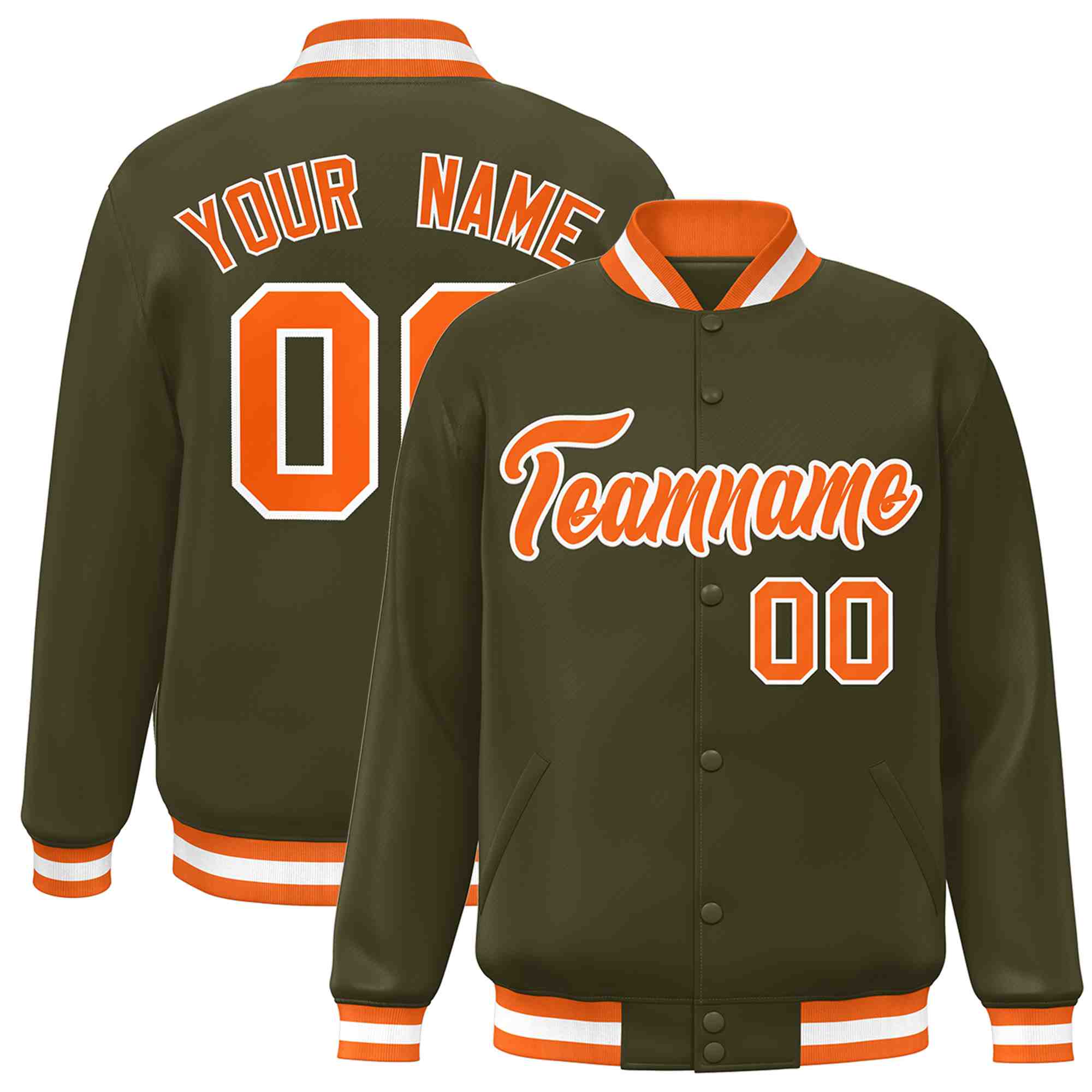Custom White Black-Gray Classic Style Varsity Full-Snap Letterman Jacket | KXKSHOP