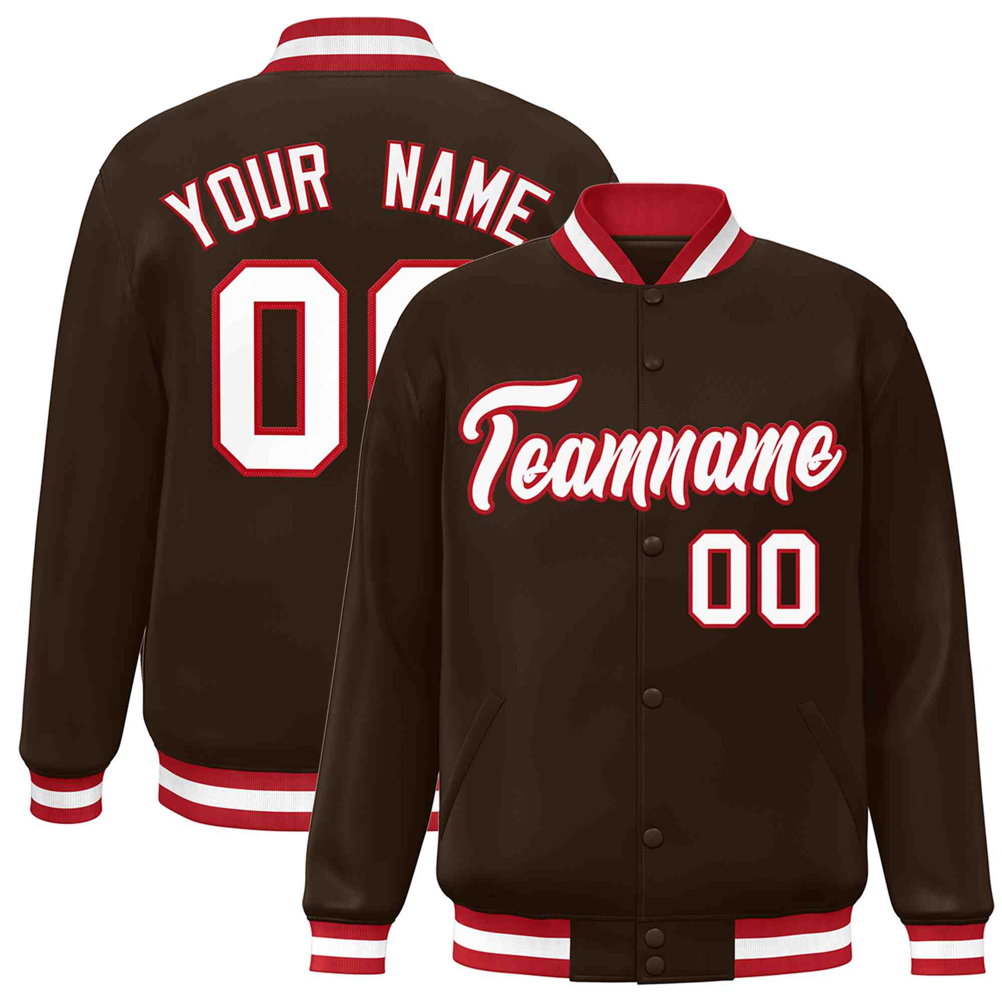 Custom White Black-Gray Classic Style Varsity Full-Snap Letterman Jacket | KXKSHOP