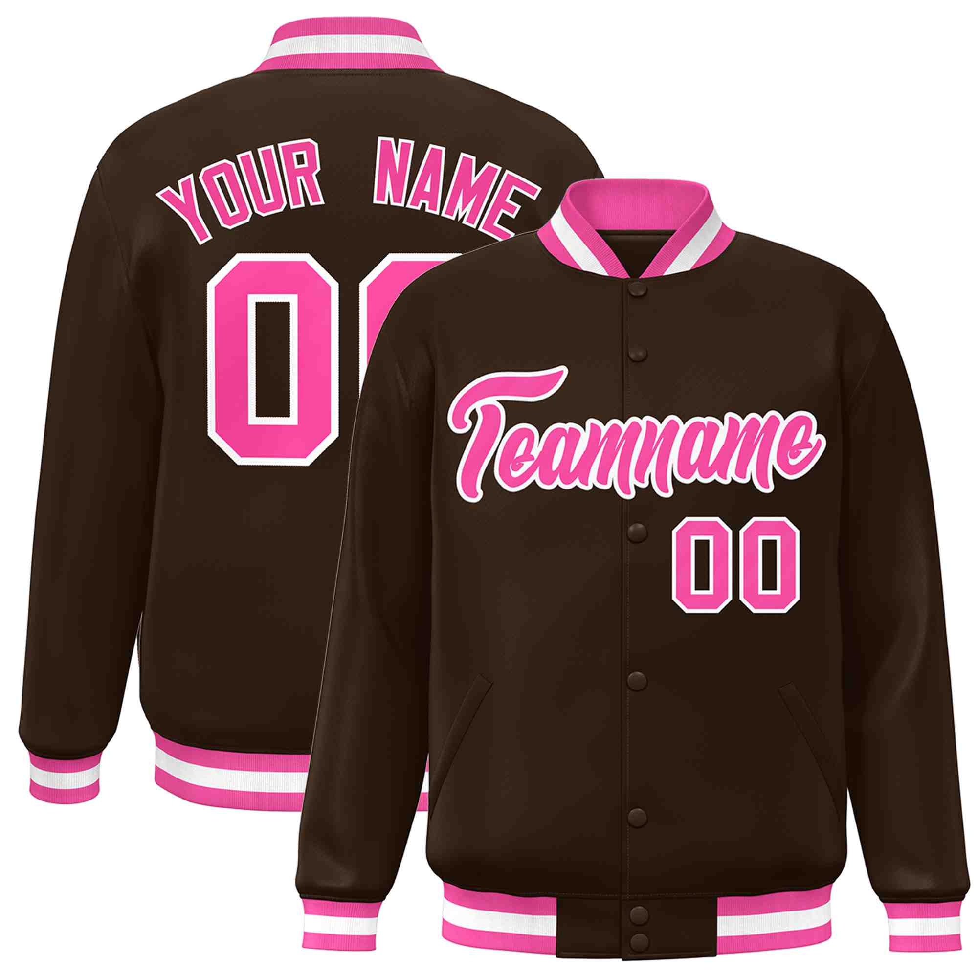 Custom White Black-Gray Classic Style Varsity Full-Snap Letterman Jacket | KXKSHOP
