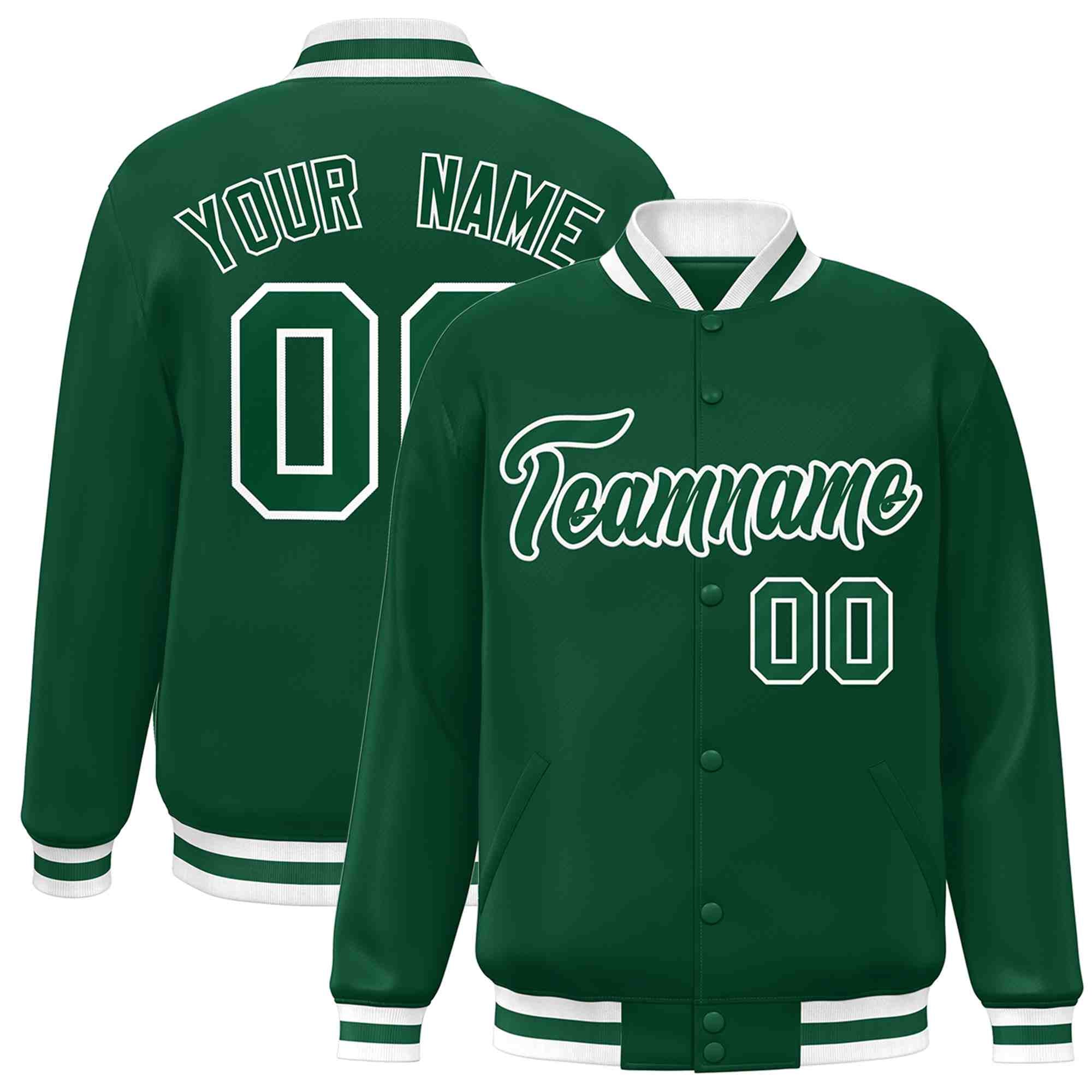 Custom White Black-Gray Classic Style Varsity Full-Snap Letterman Jacket | KXKSHOP