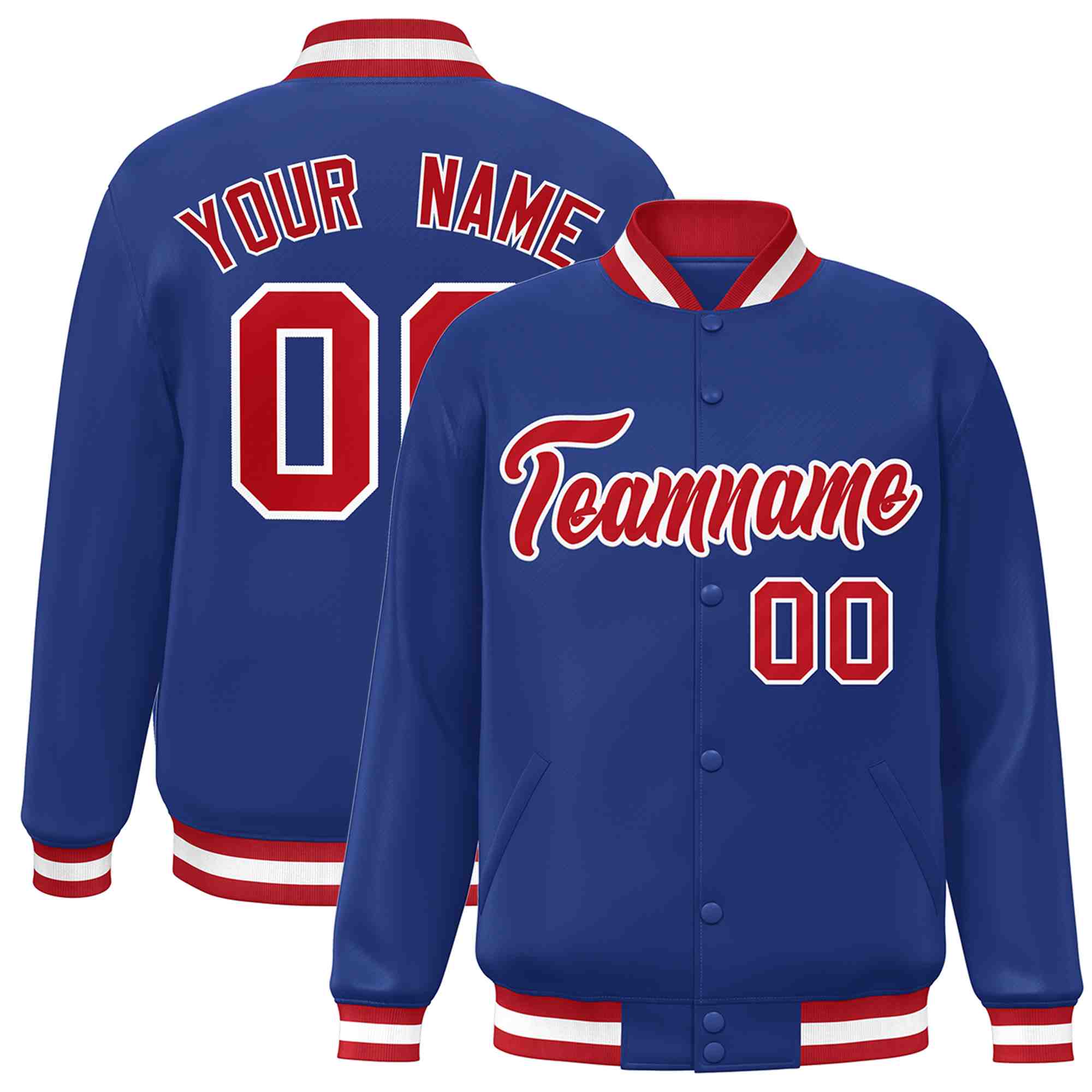 Custom White Black-Gray Classic Style Varsity Full-Snap Letterman Jacket | KXKSHOP