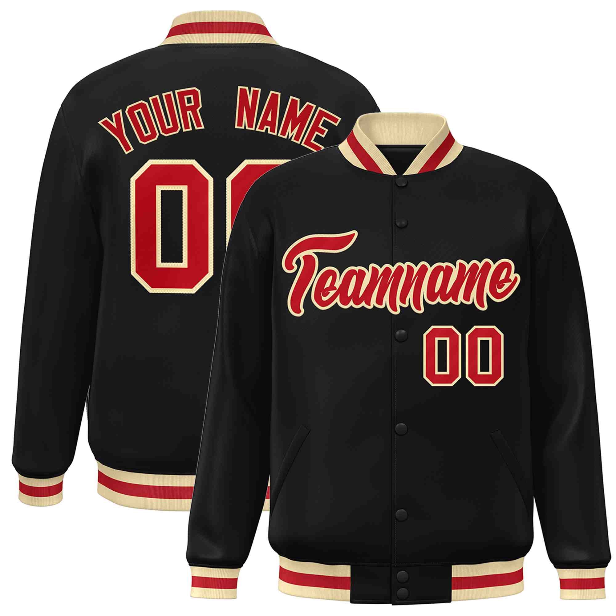 Custom White Black-Gray Classic Style Varsity Full-Snap Letterman Jacket | KXKSHOP