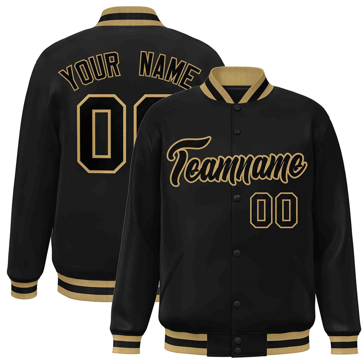 Custom White Black-Gray Classic Style Varsity Full-Snap Letterman Jacket | KXKSHOP
