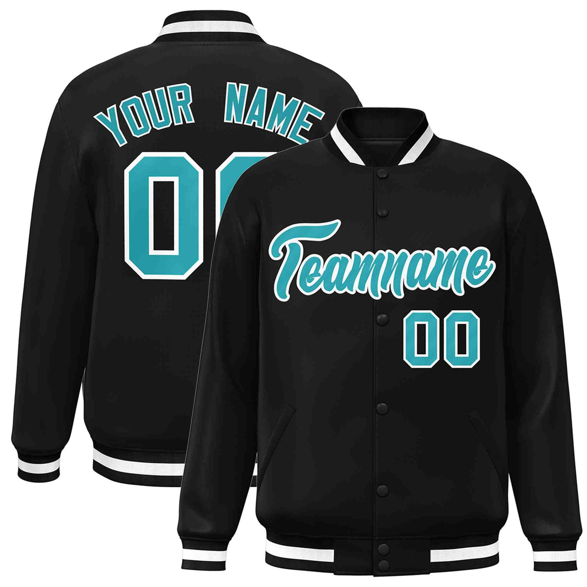 Custom White Black-Gray Classic Style Varsity Full-Snap Letterman Jacket | KXKSHOP