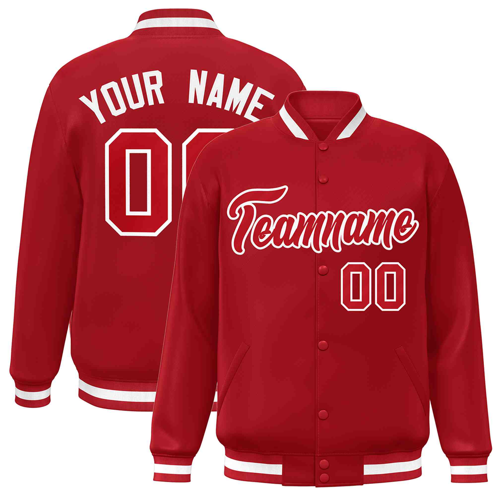 Custom White Black-Gray Classic Style Varsity Full-Snap Letterman Jacket | KXKSHOP