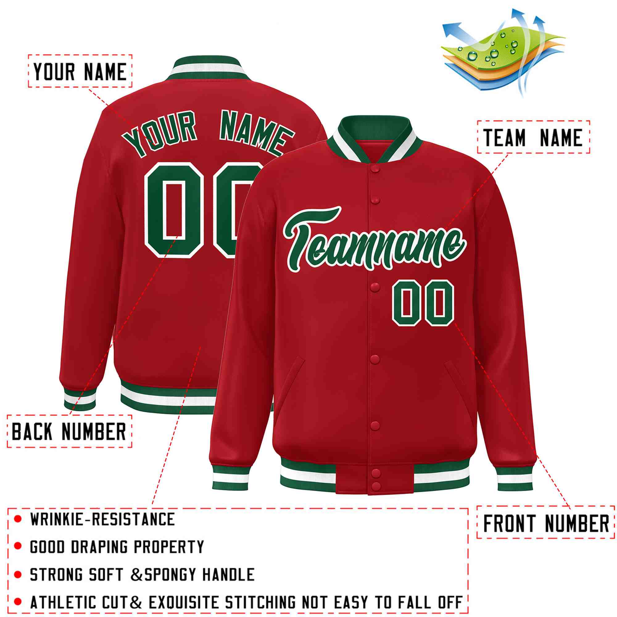 Custom White Black-Gray Classic Style Varsity Full-Snap Letterman Jacket | KXKSHOP