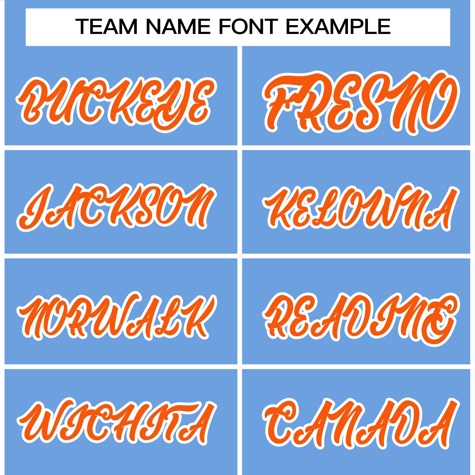 Custom Powder Blue Orange-White Personalized Stripe Fashion Letterman Bomber Varsity Jacket