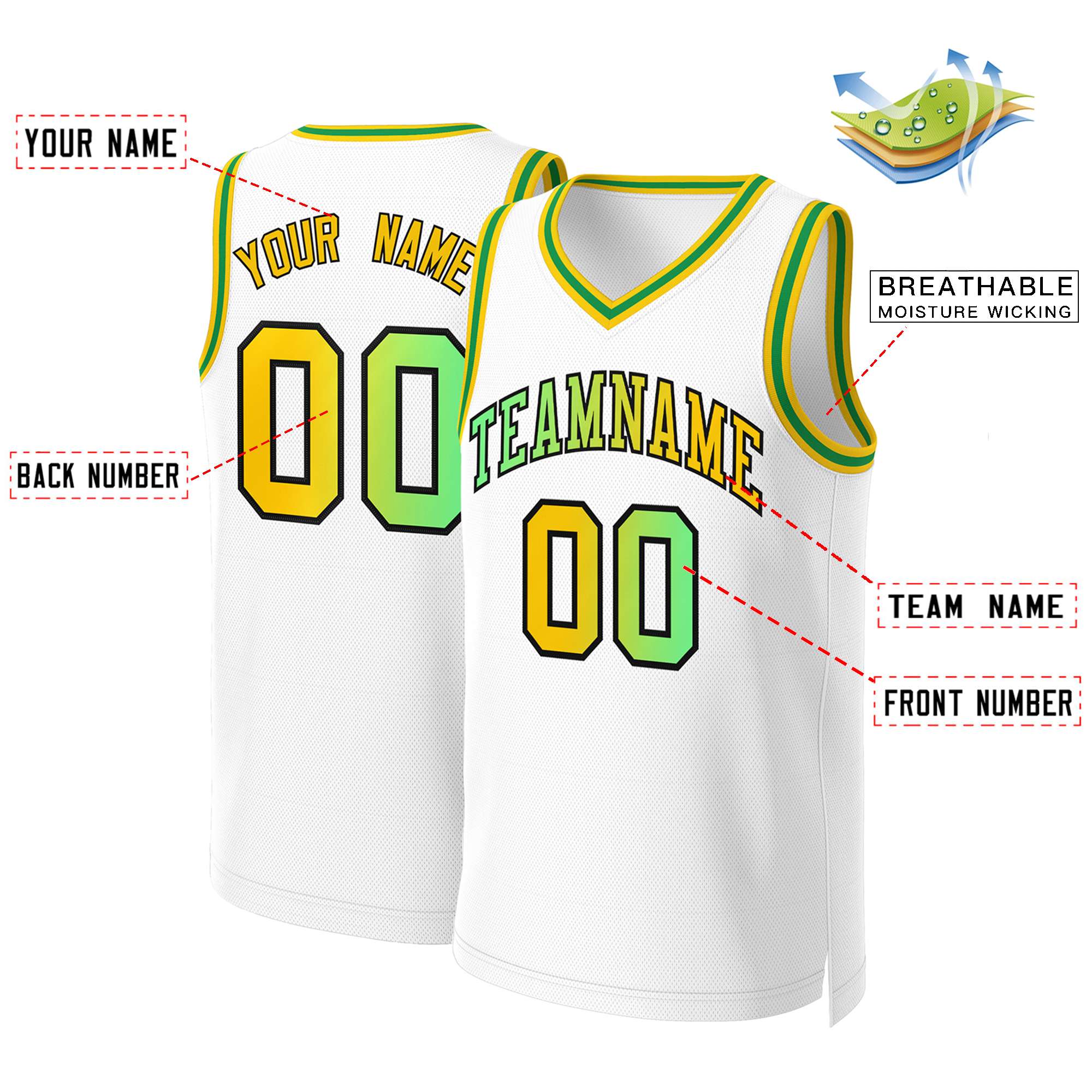 Custom White Red Classic Tops Basketball Jersey | KXKSHOP