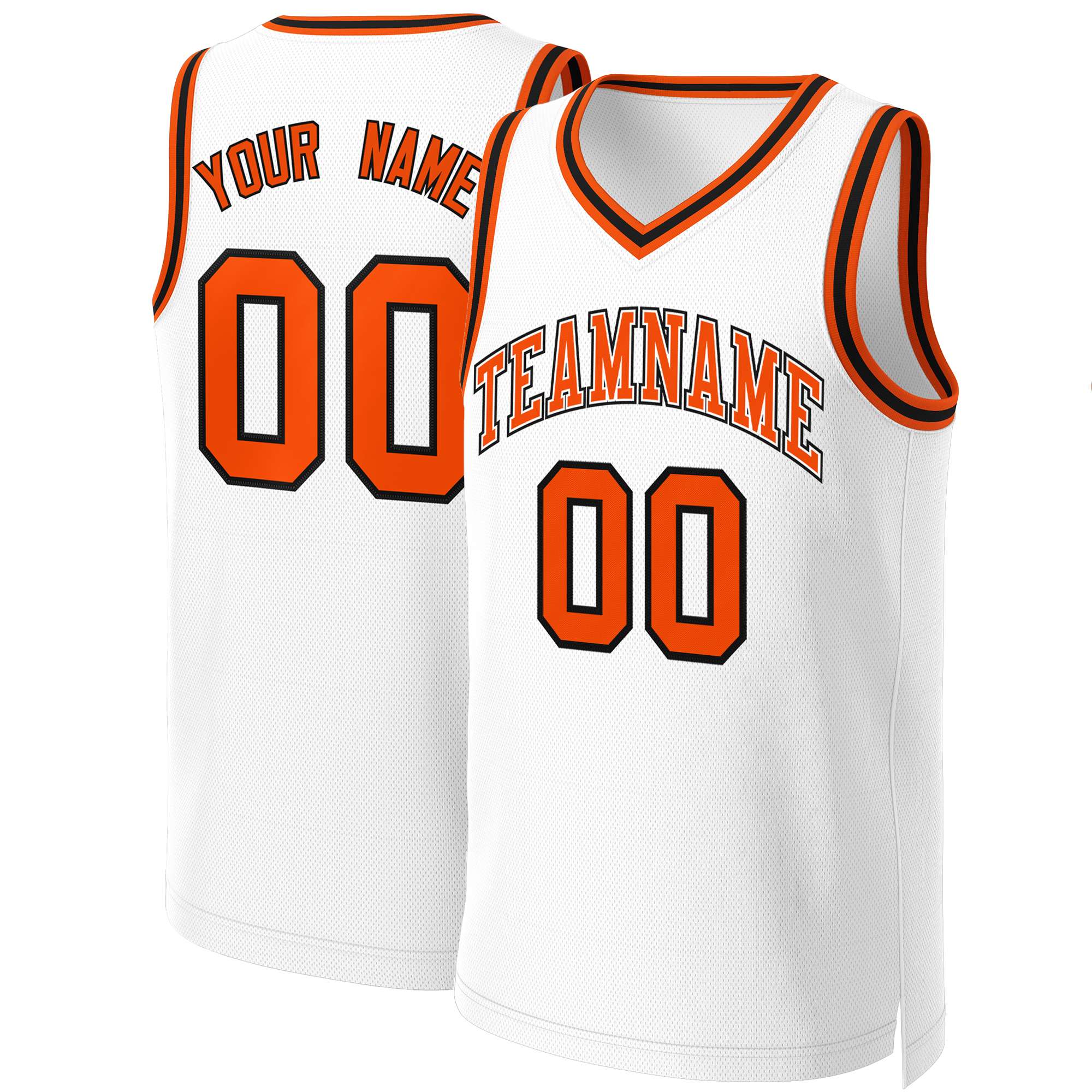 Custom White Red Classic Tops Basketball Jersey | KXKSHOP