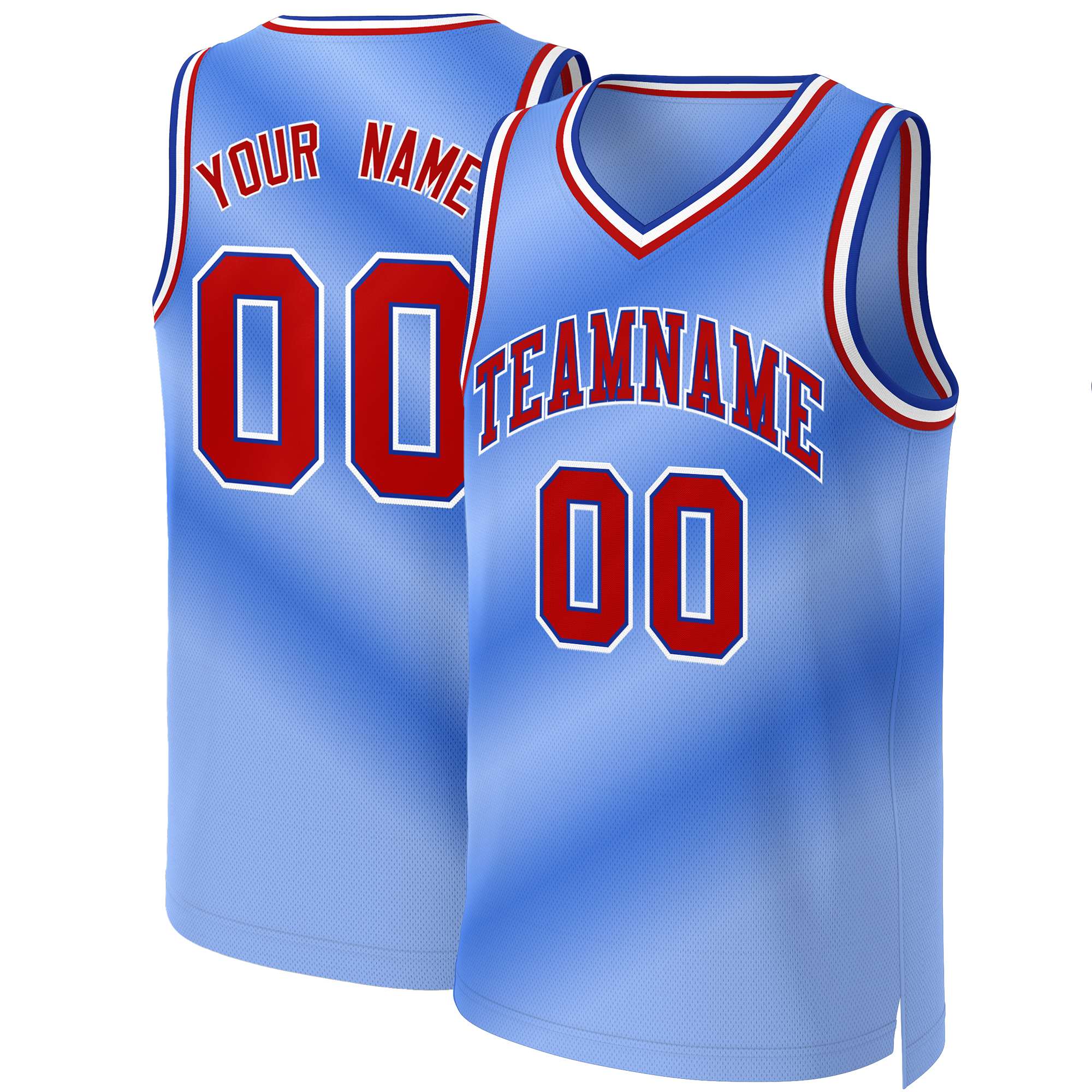 Custom White Red Classic Tops Basketball Jersey | KXKSHOP