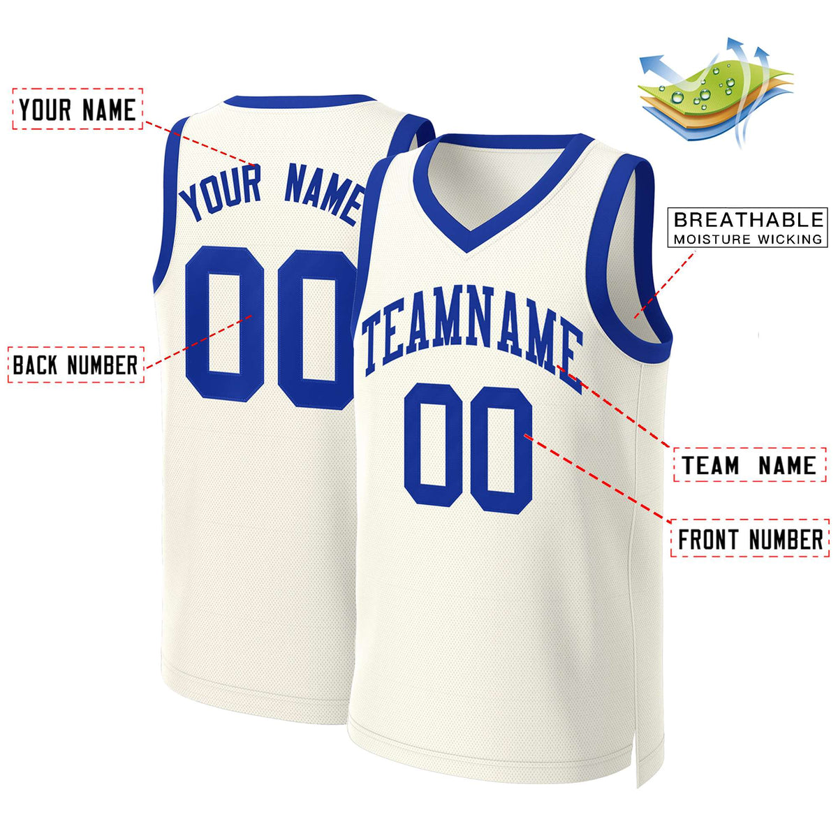 Custom White Red Classic Tops Basketball Jersey | KXKSHOP