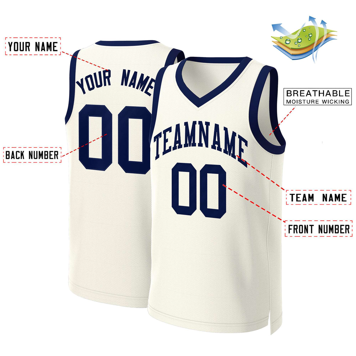 Custom White Red Classic Tops Basketball Jersey | KXKSHOP