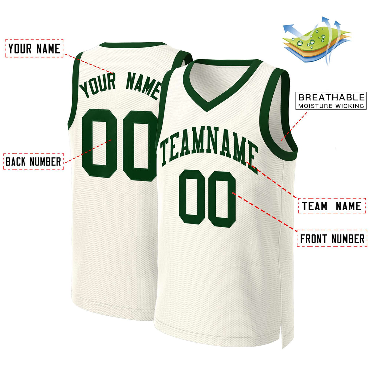 Custom White Red Classic Tops Basketball Jersey | KXKSHOP