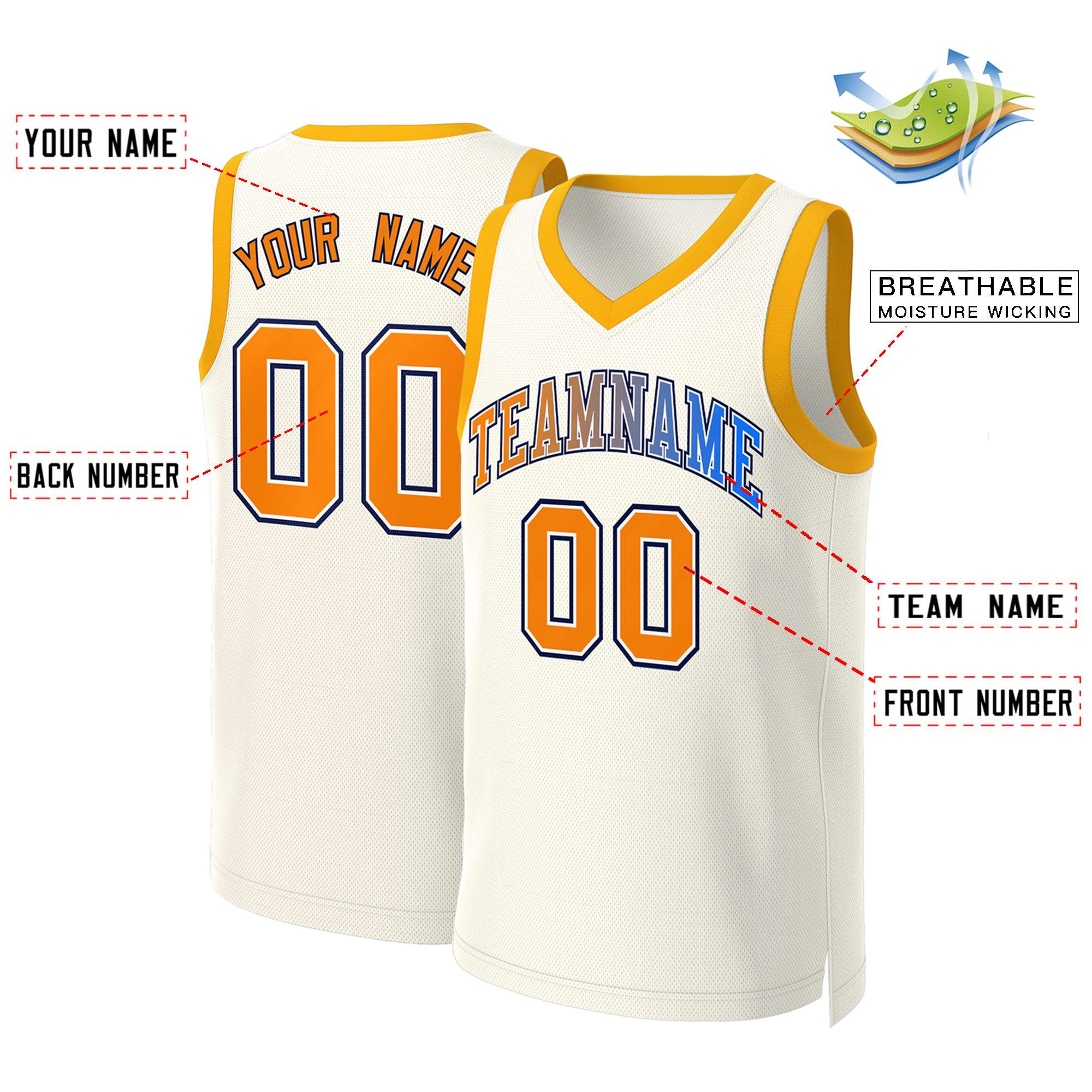 Custom White Red Classic Tops Basketball Jersey | KXKSHOP