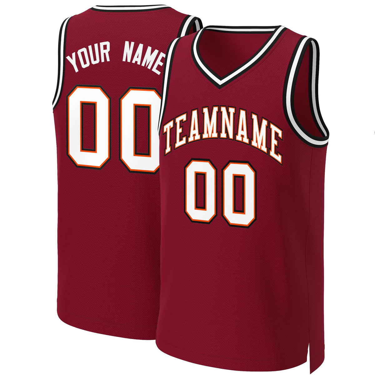 Custom White Red Classic Tops Basketball Jersey | KXKSHOP